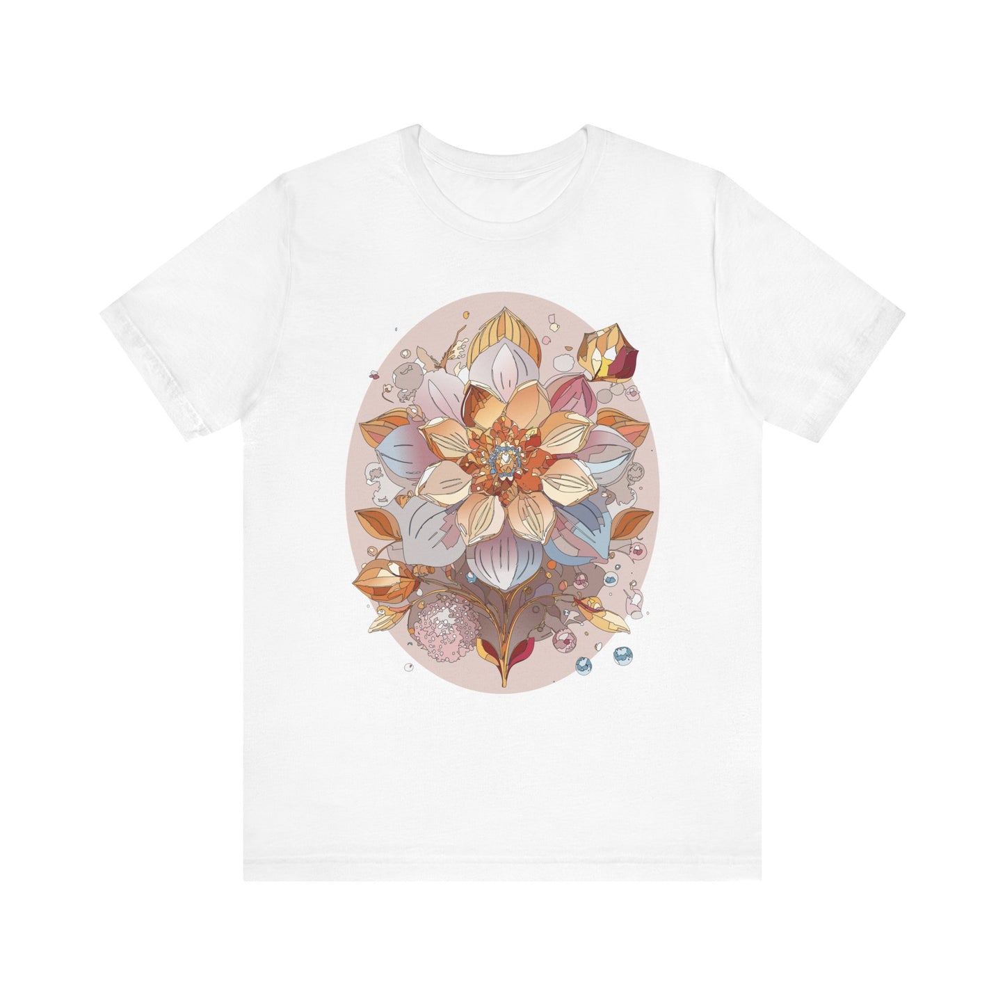 Floral Shirt, Flower Shirt, Tee Shirt with Antique Flower