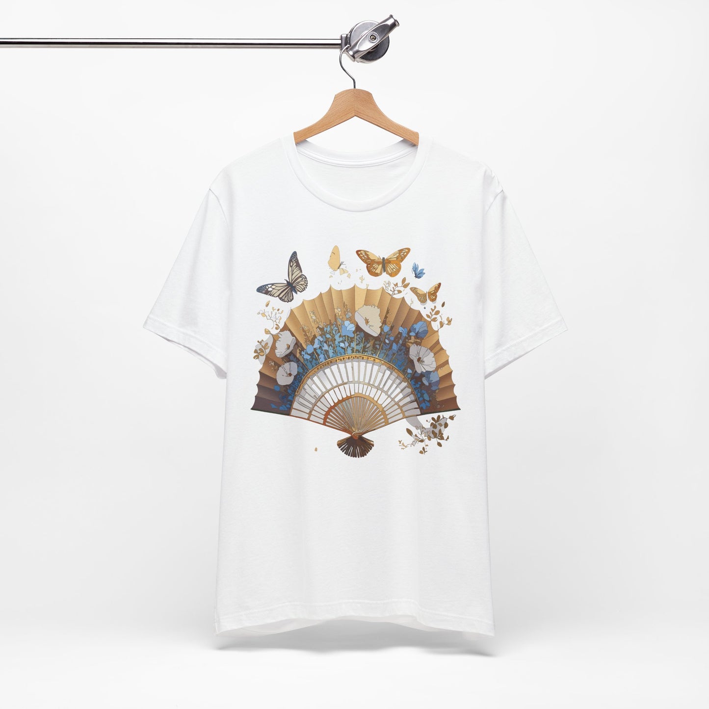 Fan shirt, Shirt with Fan, Tee Shirt with Gold Blower
