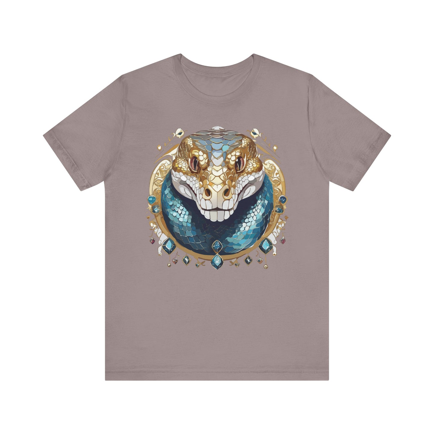 Animal Shirt, Shirt with Animal, Tee Shirt with Gold Animal Medal, Shirt with Antique Animal Medallion