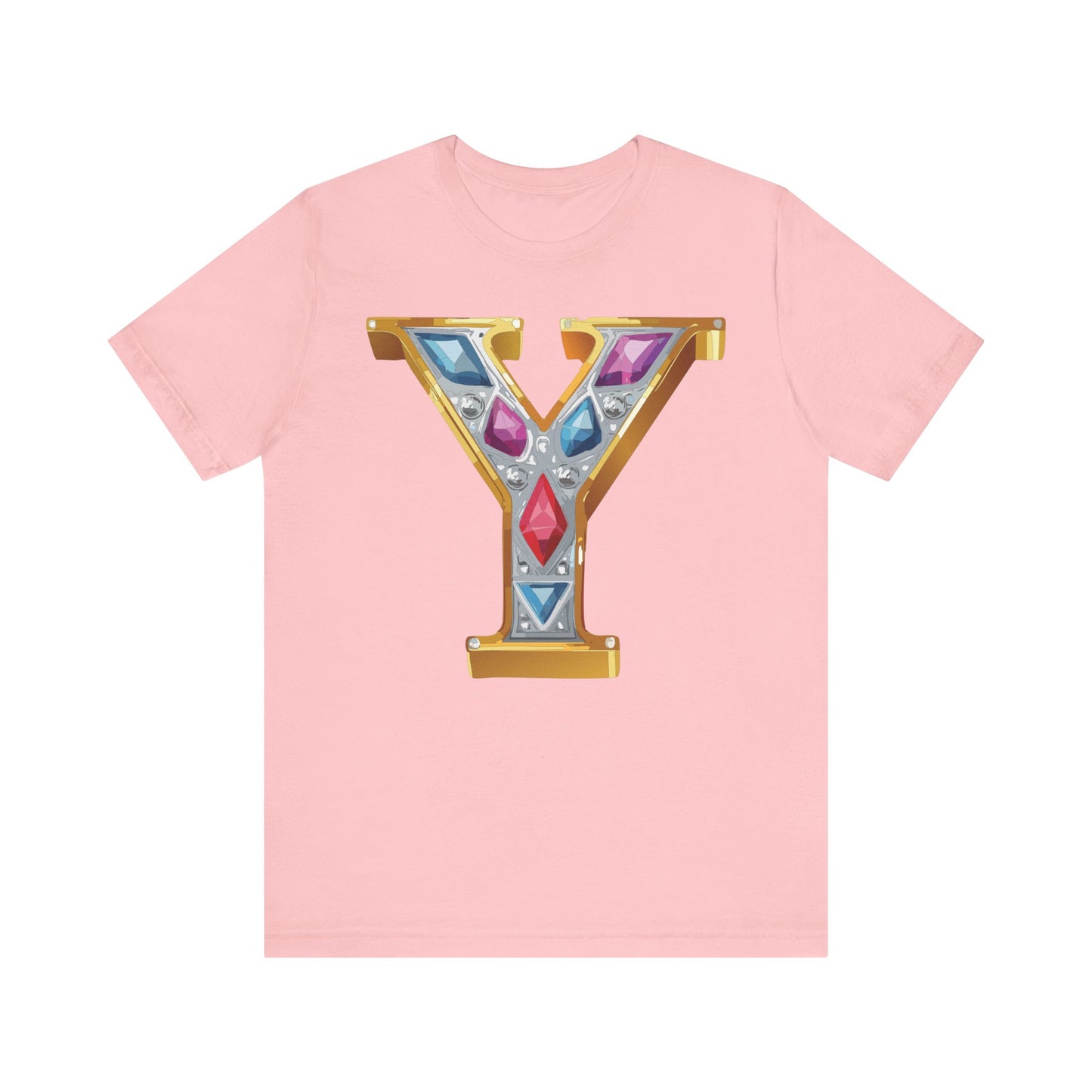 Letter Shirt, Shirt with Letters, Tee Shirt with Gold Letter, Shirt with Antique Letters