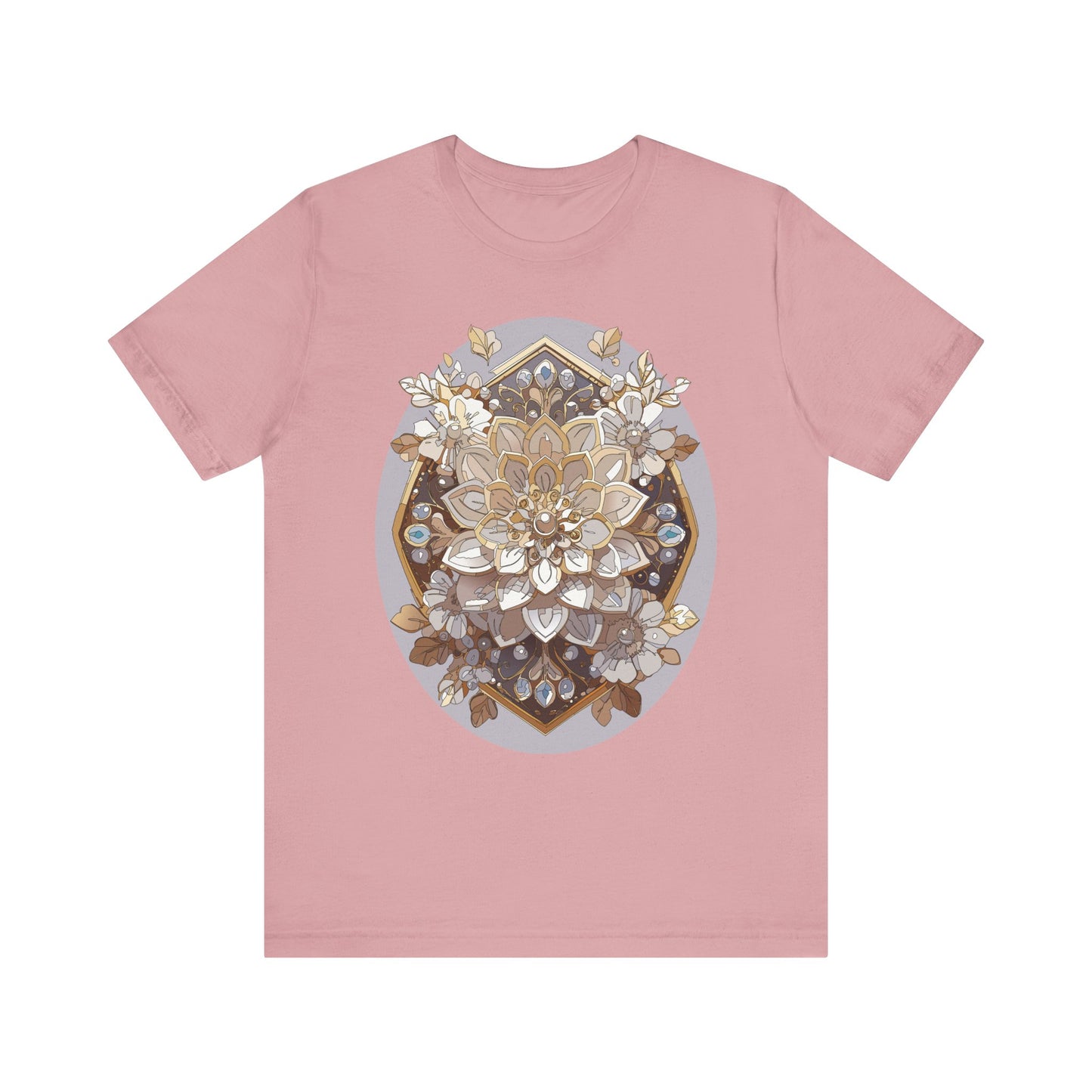 Floral Shirt, Flower Shirt, Tee Shirt with Antique Flower
