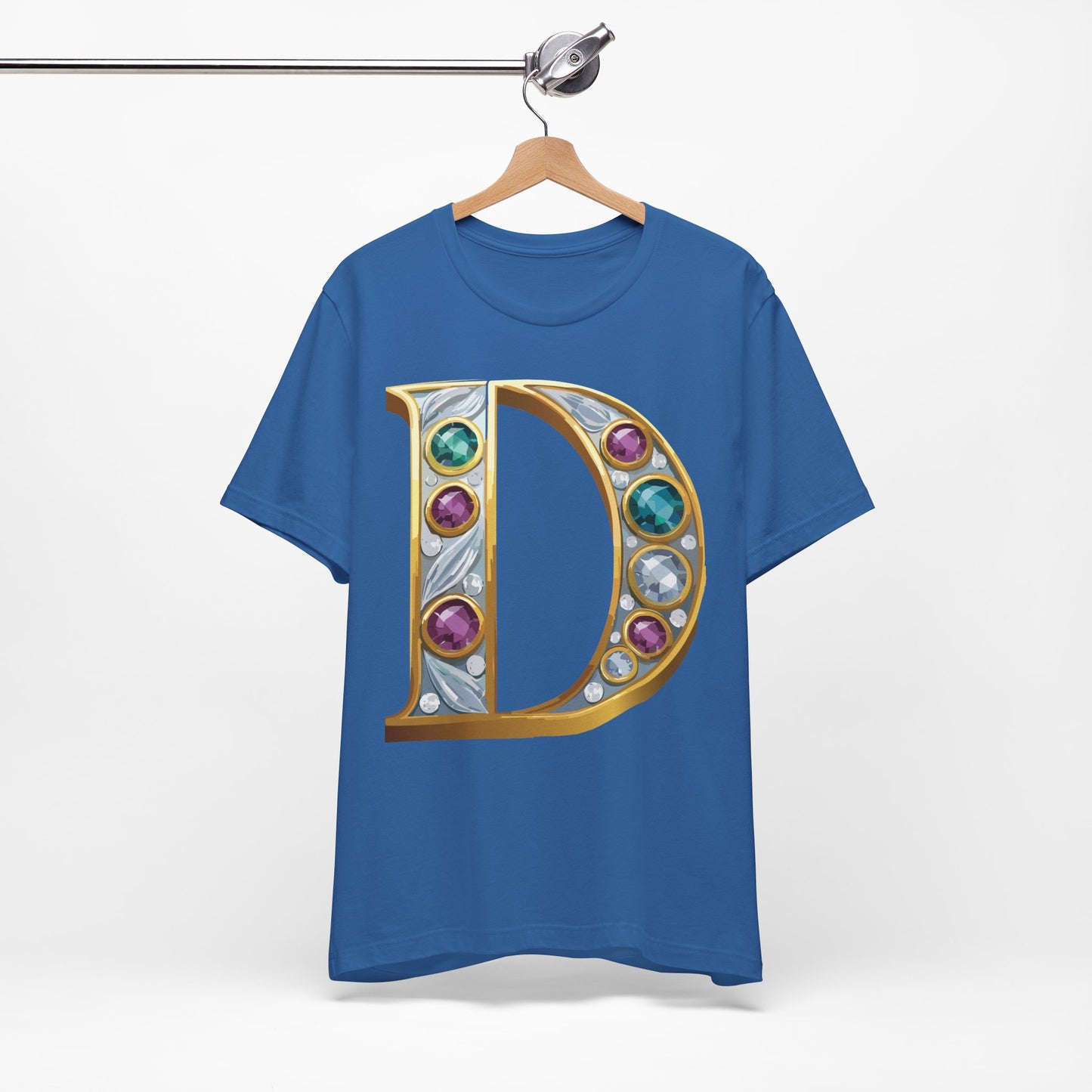 Letter Shirt, Shirt with Letters, Tee Shirt with Gold Letter, Shirt with Antique Letters