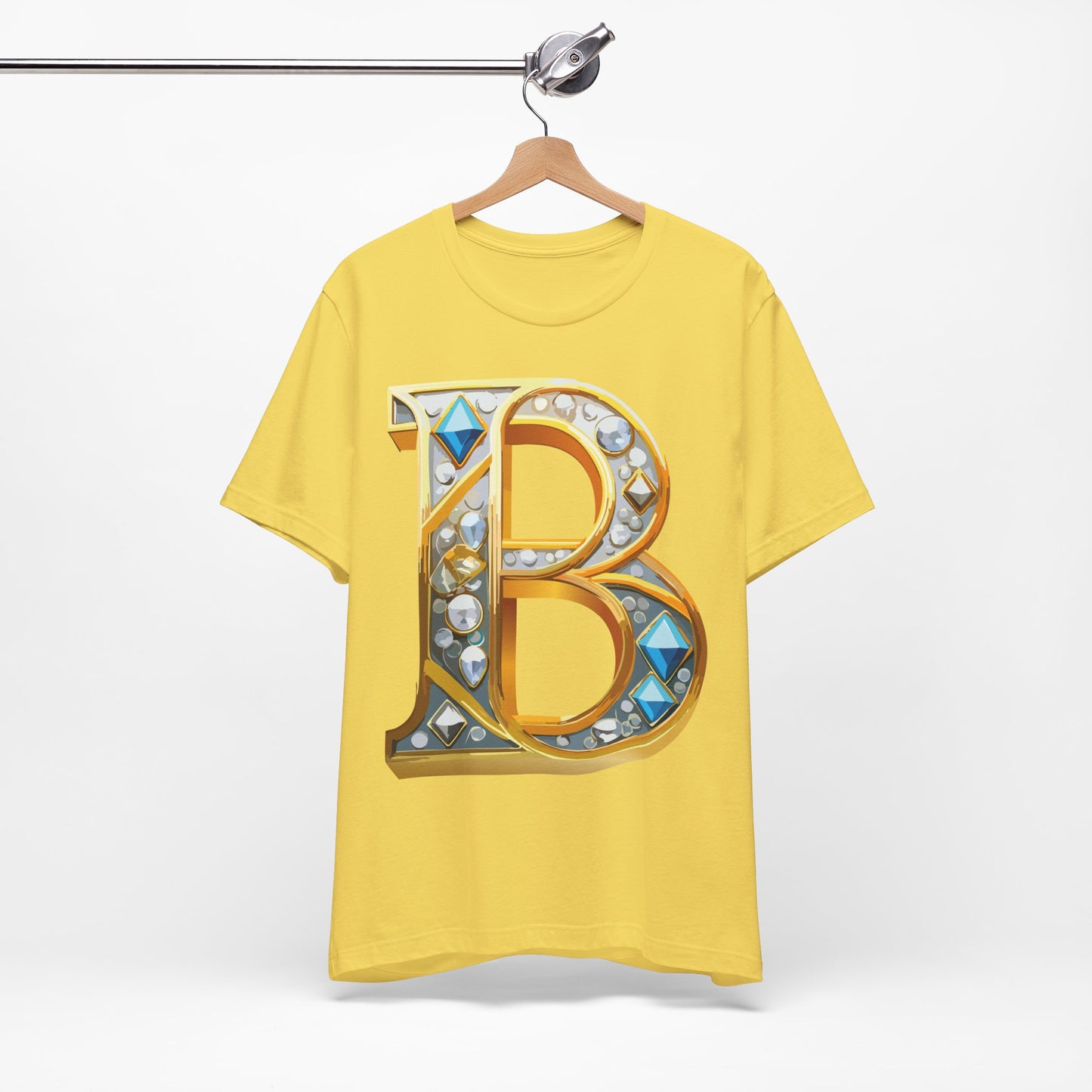 Letter Shirt, Shirt with Letters, Tee Shirt with Gold Letter, Shirt with Antique Letters