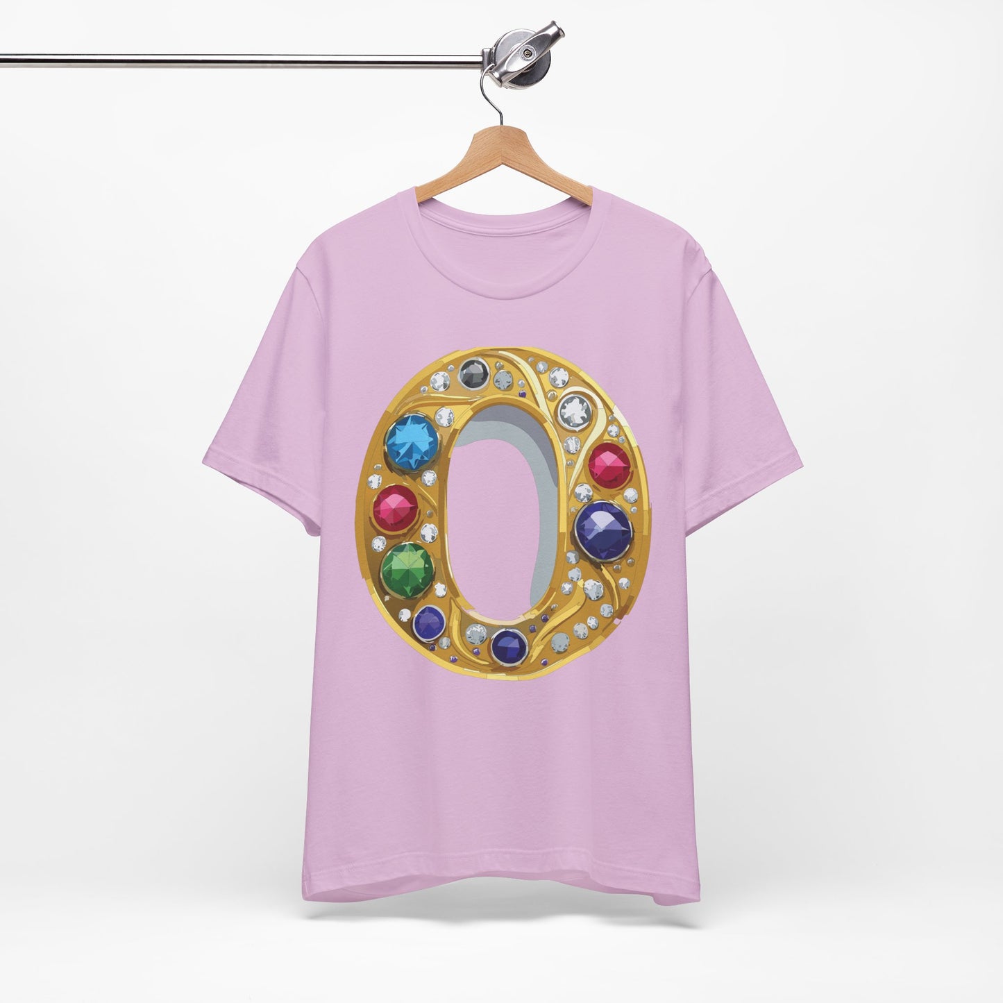 Letter Shirt, Shirt with Letters, Tee Shirt with Gold Letter, Shirt with Antique Letters