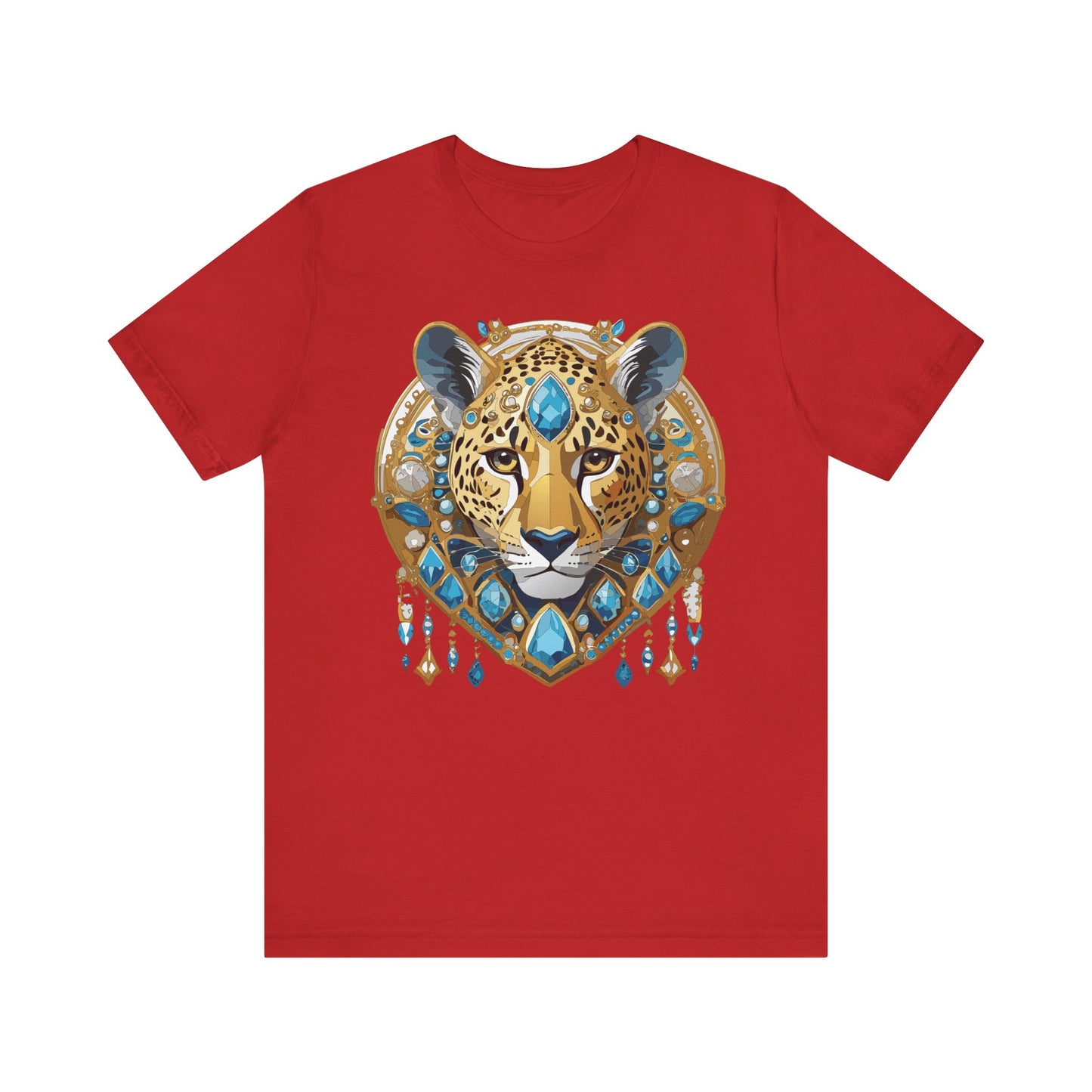 Animal Shirt, Shirt with Animal, Tee Shirt with Gold Animal Medal, Shirt with Antique Animal Medallion
