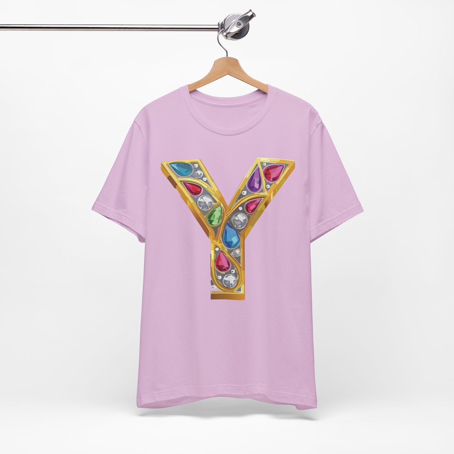 Letter Shirt, Shirt with Letters, Tee Shirt with Gold Letter, Shirt with Antique Letters