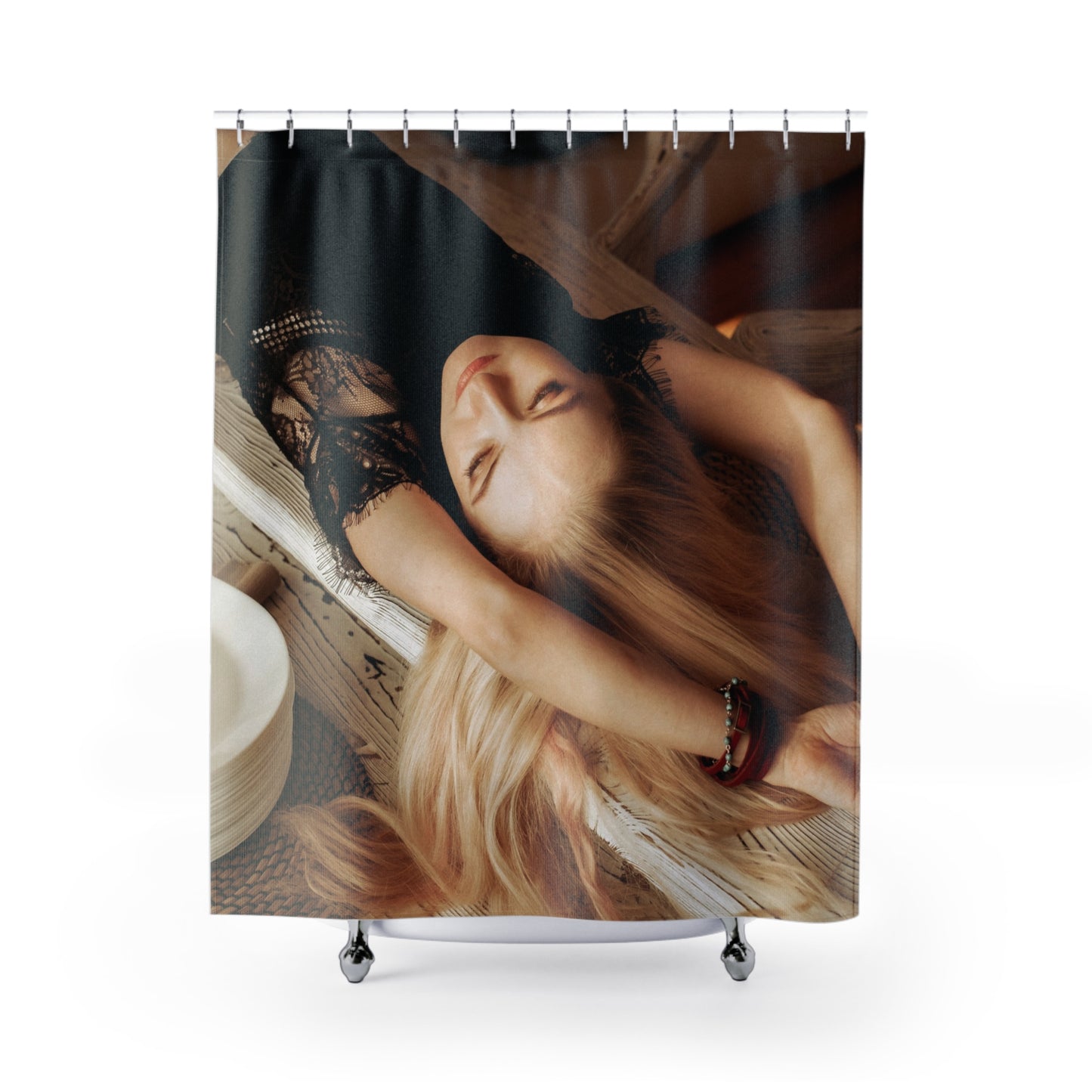 Woman Shower Curtain