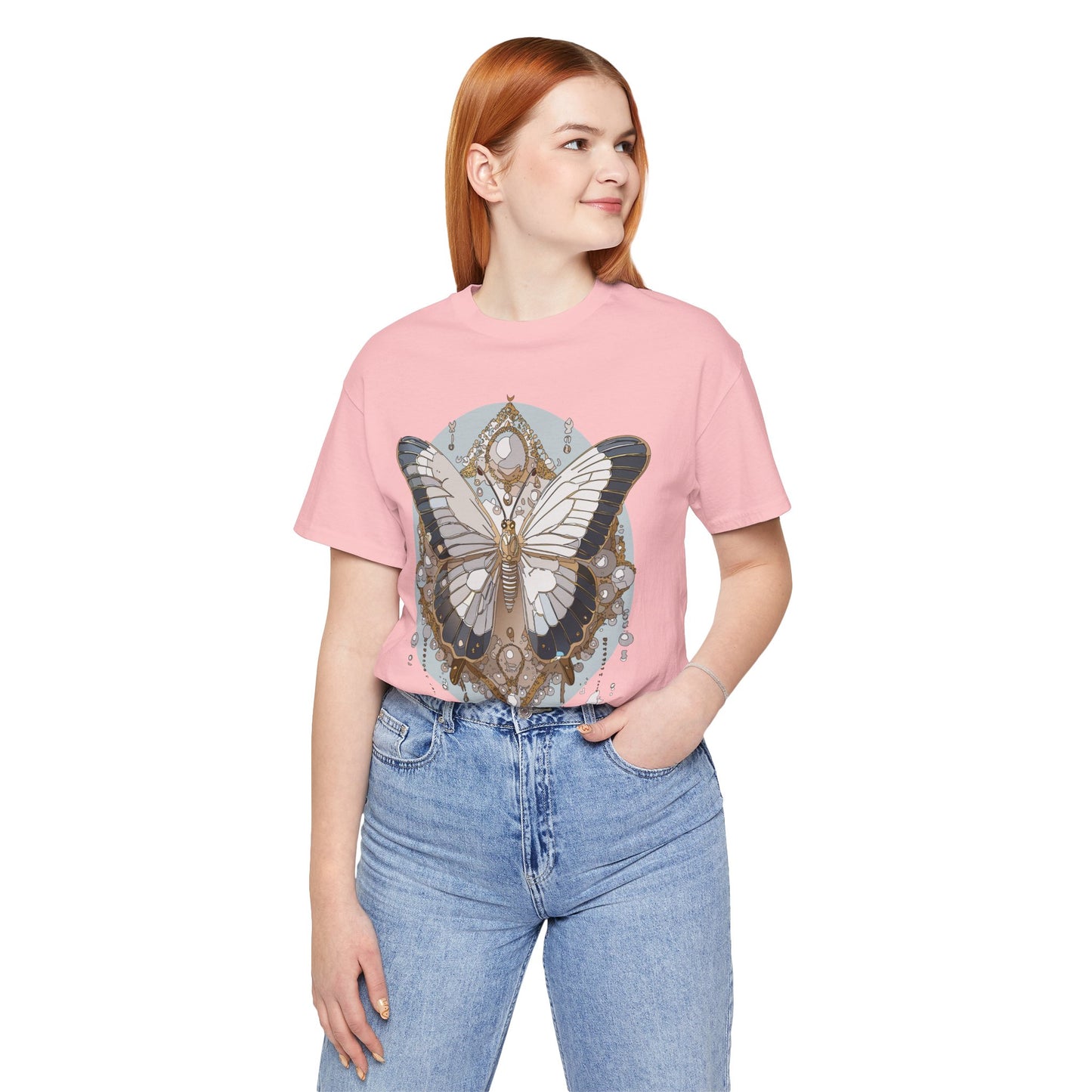 Butterfly Shirt, Shirt with Butterfly, Tee Shirt with Antique Butterfly