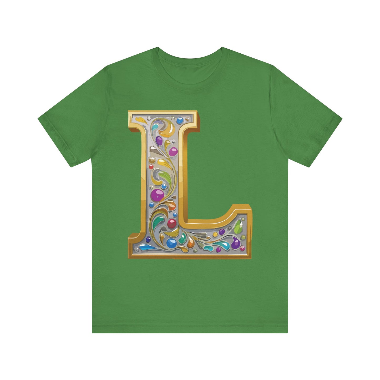 Letter Shirt, Shirt with Letters, Tee Shirt with Gold Letter, Shirt with Antique Letters