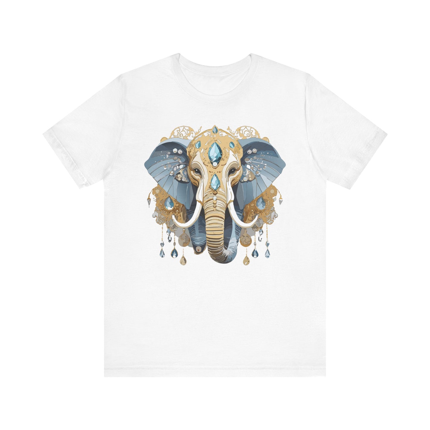 Animal Shirt, Shirt with Animal, Tee Shirt with Gold Animal Medal, Shirt with Antique Animal Medallion