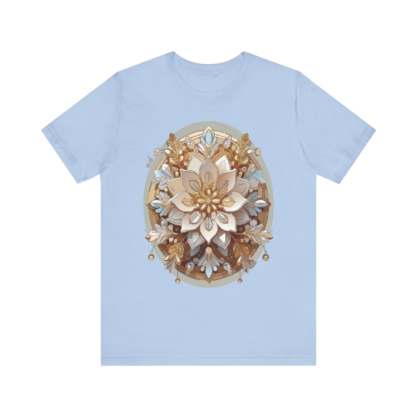 Floral Shirt, Flower Shirt, Tee Shirt with Antique Flower