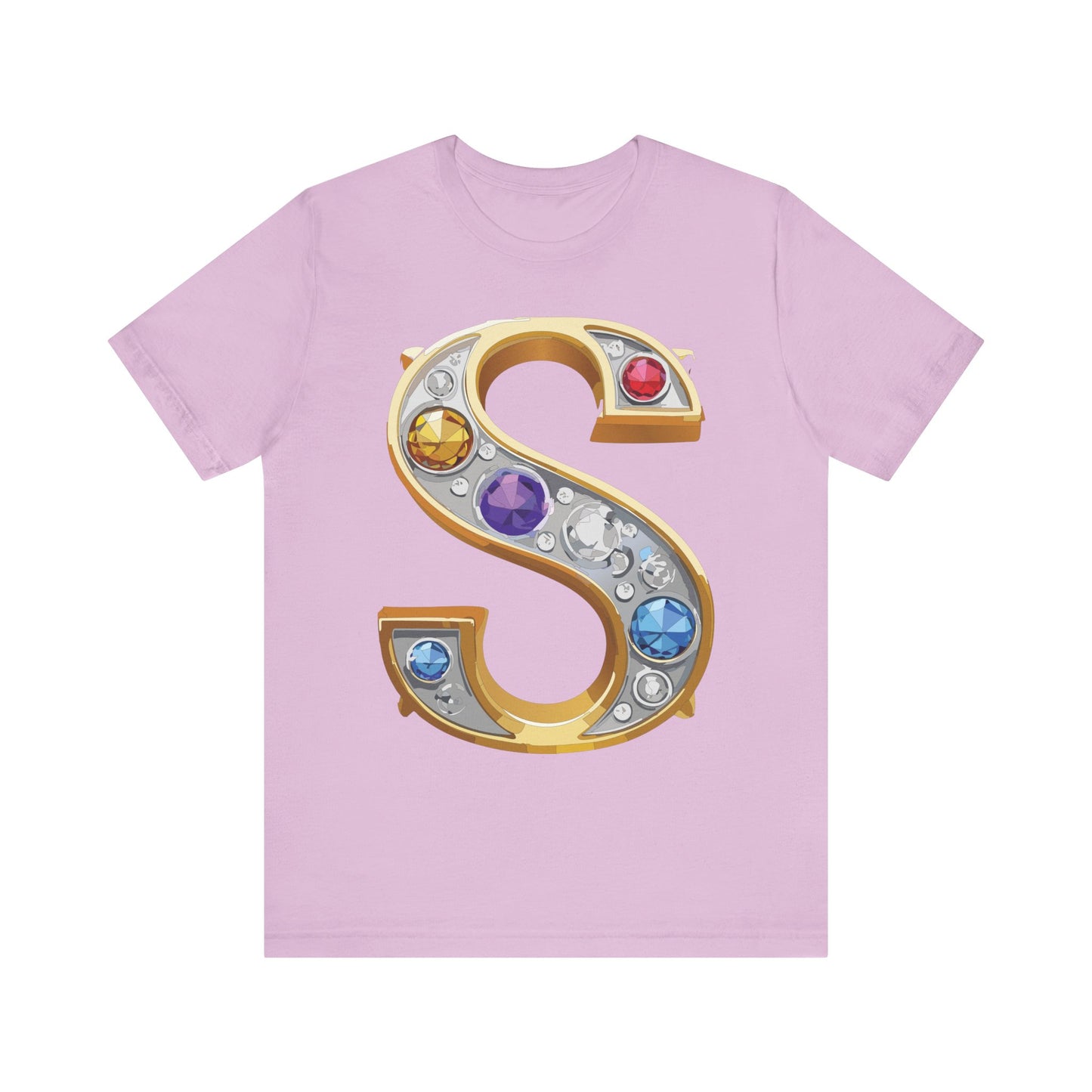 Letter Shirt, Shirt with Letters, Tee Shirt with Gold Letter, Shirt with Antique Letters