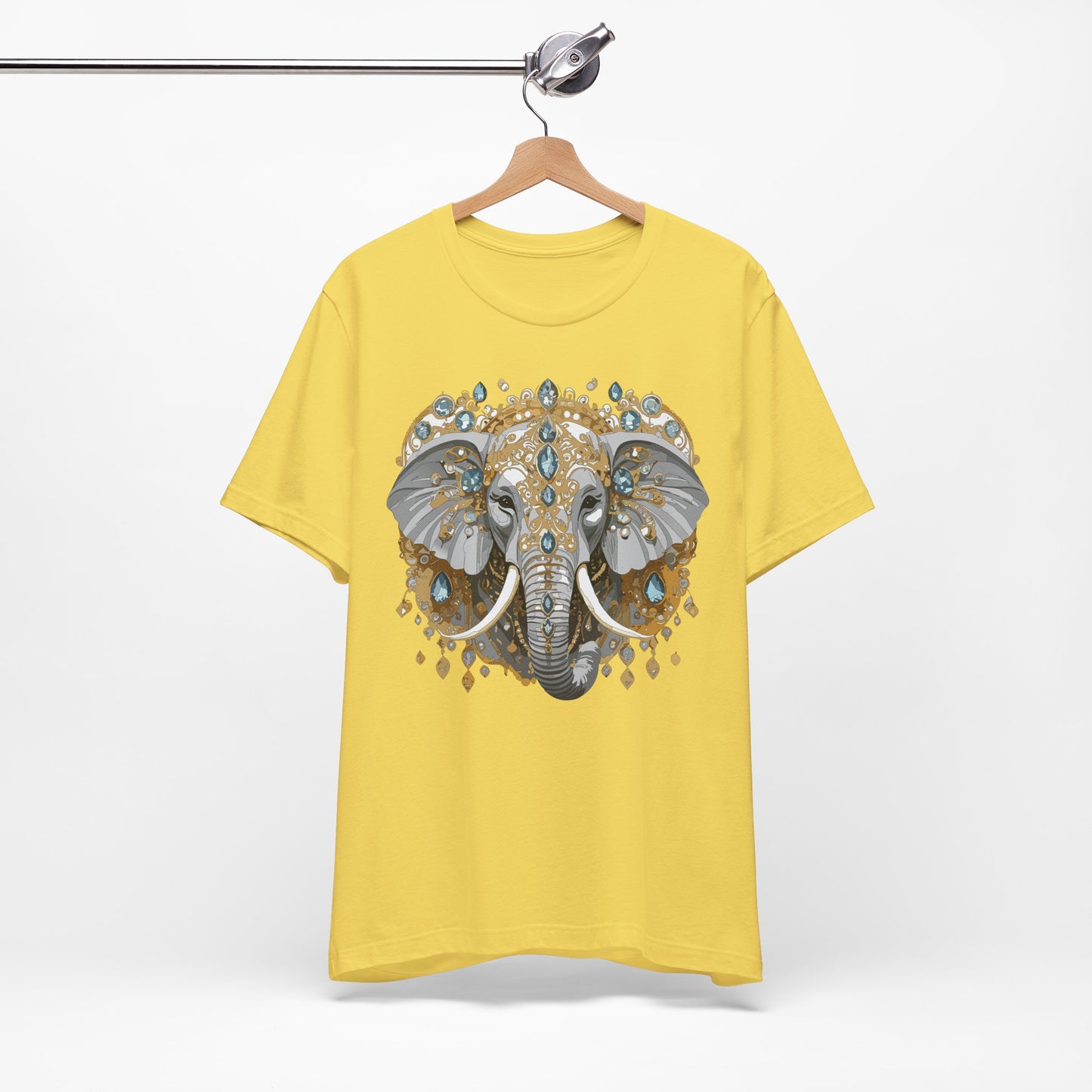 Animal Shirt, Shirt with Animal, Tee Shirt with Gold Animal Medal, Shirt with Antique Animal Medallion