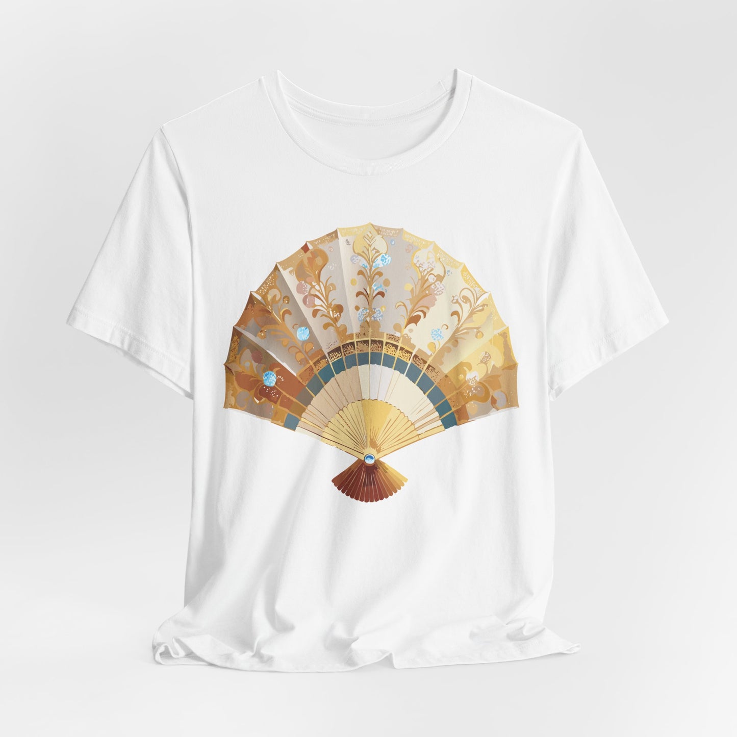 Fan shirt, Shirt with Fan, Tee Shirt with Gold Blower