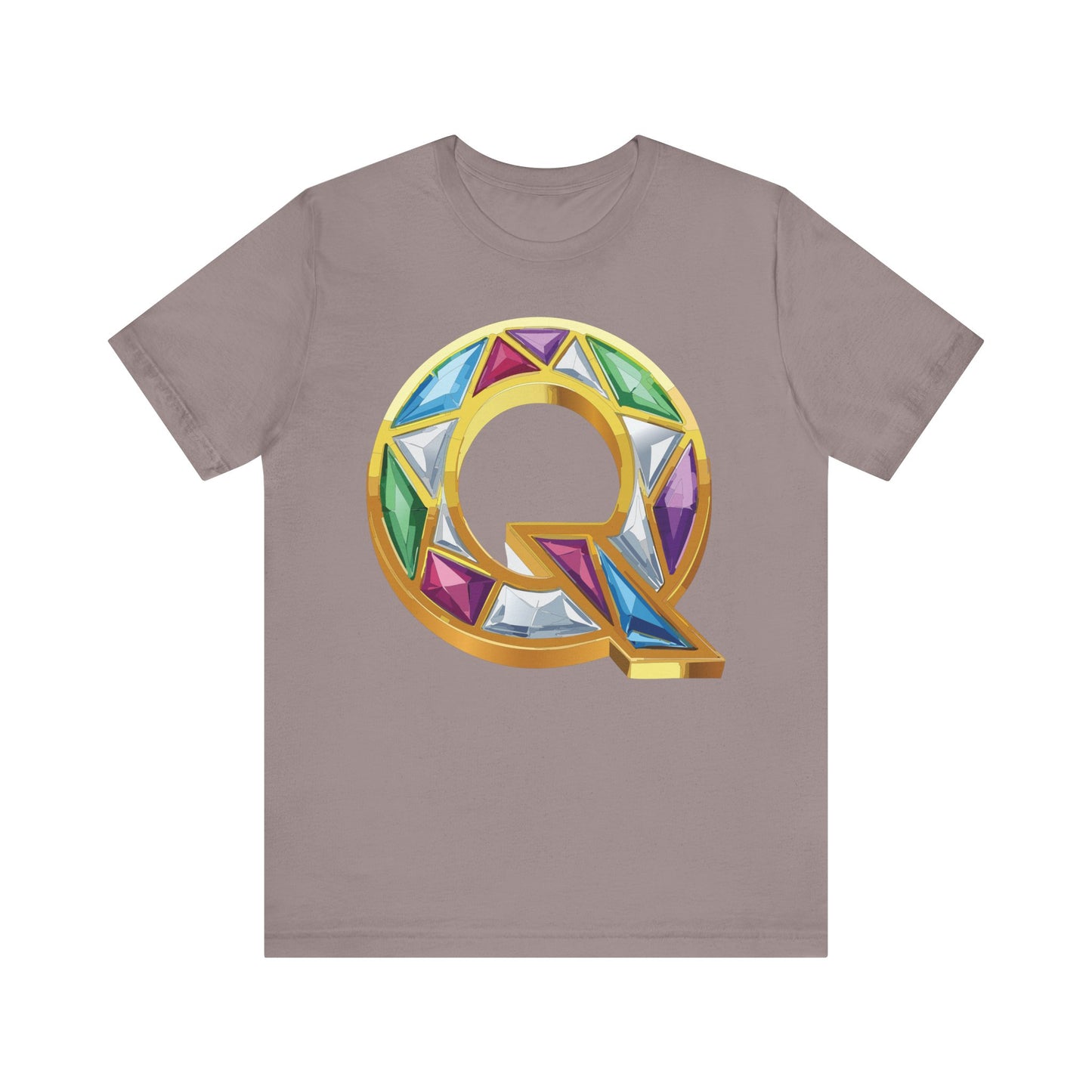 Letter Shirt, Shirt with Letters, Tee Shirt with Gold Letter, Shirt with Antique Letters