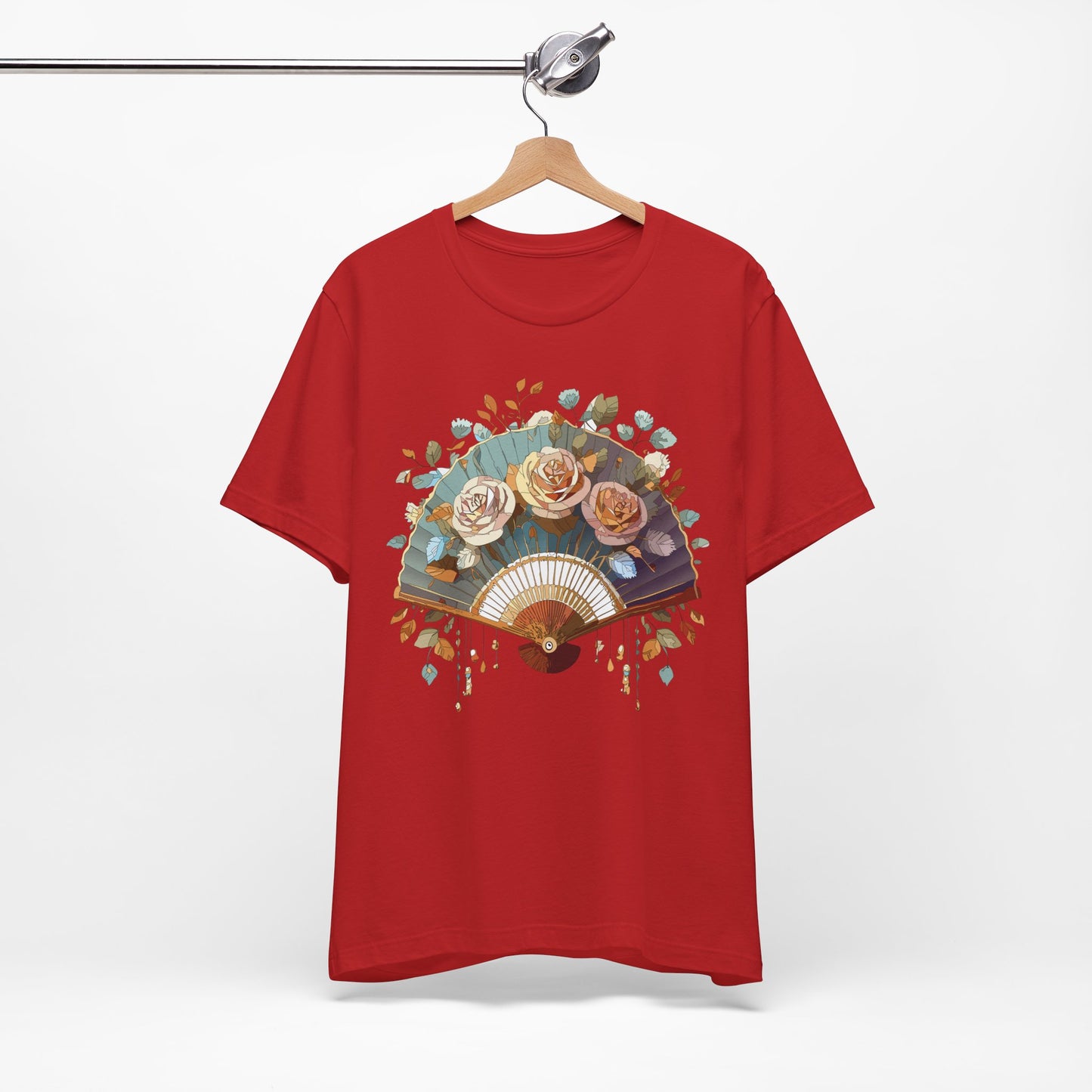 Fan shirt, Shirt with Fan, Tee Shirt with Gold Blower