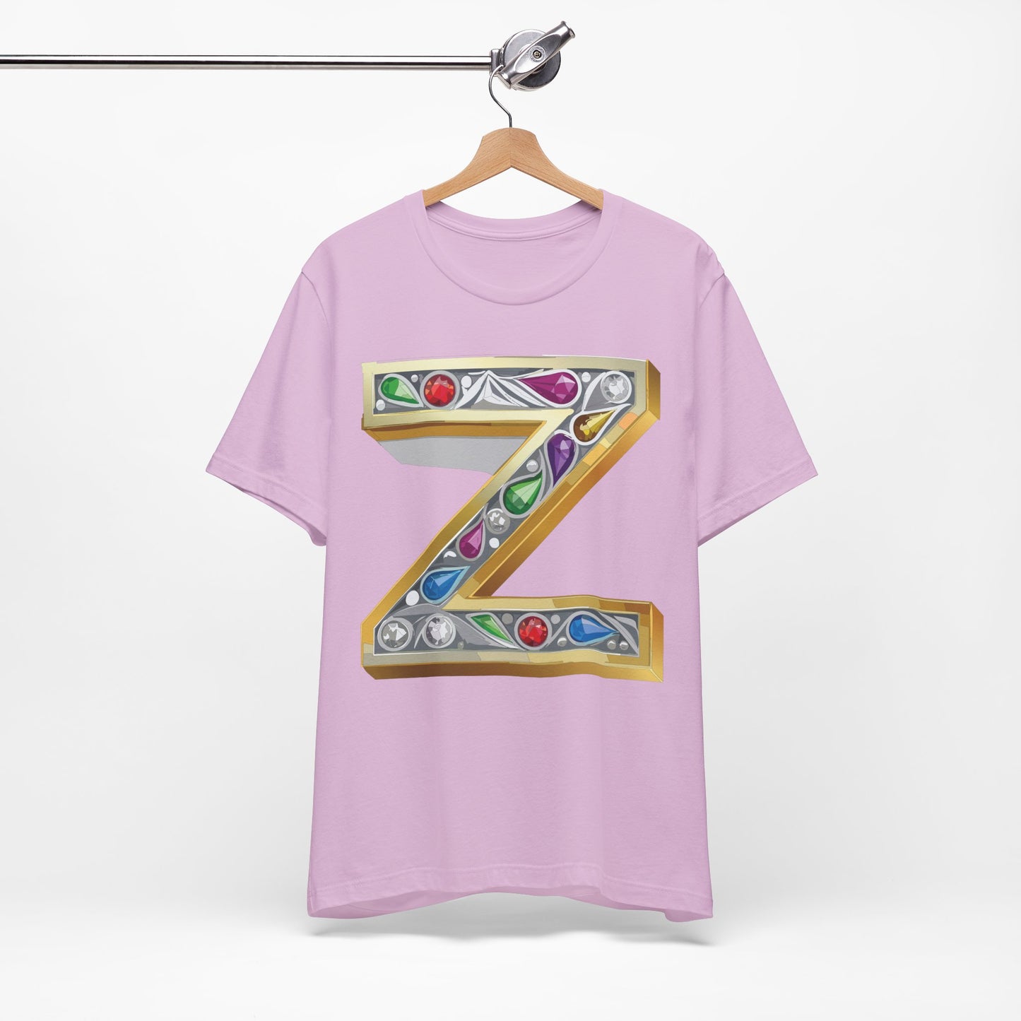 Letter Shirt, Shirt with Letters, Tee Shirt with Gold Letter, Shirt with Antique Letters