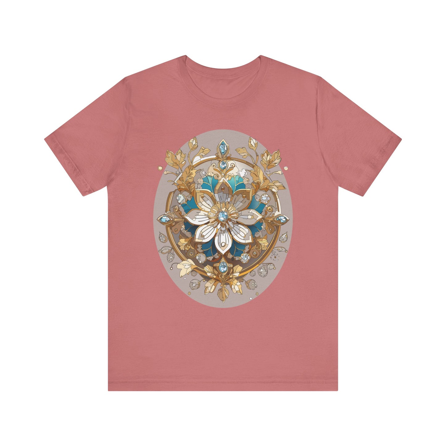 Floral Shirt, Flower Shirt, Tee Shirt with Antique Flower