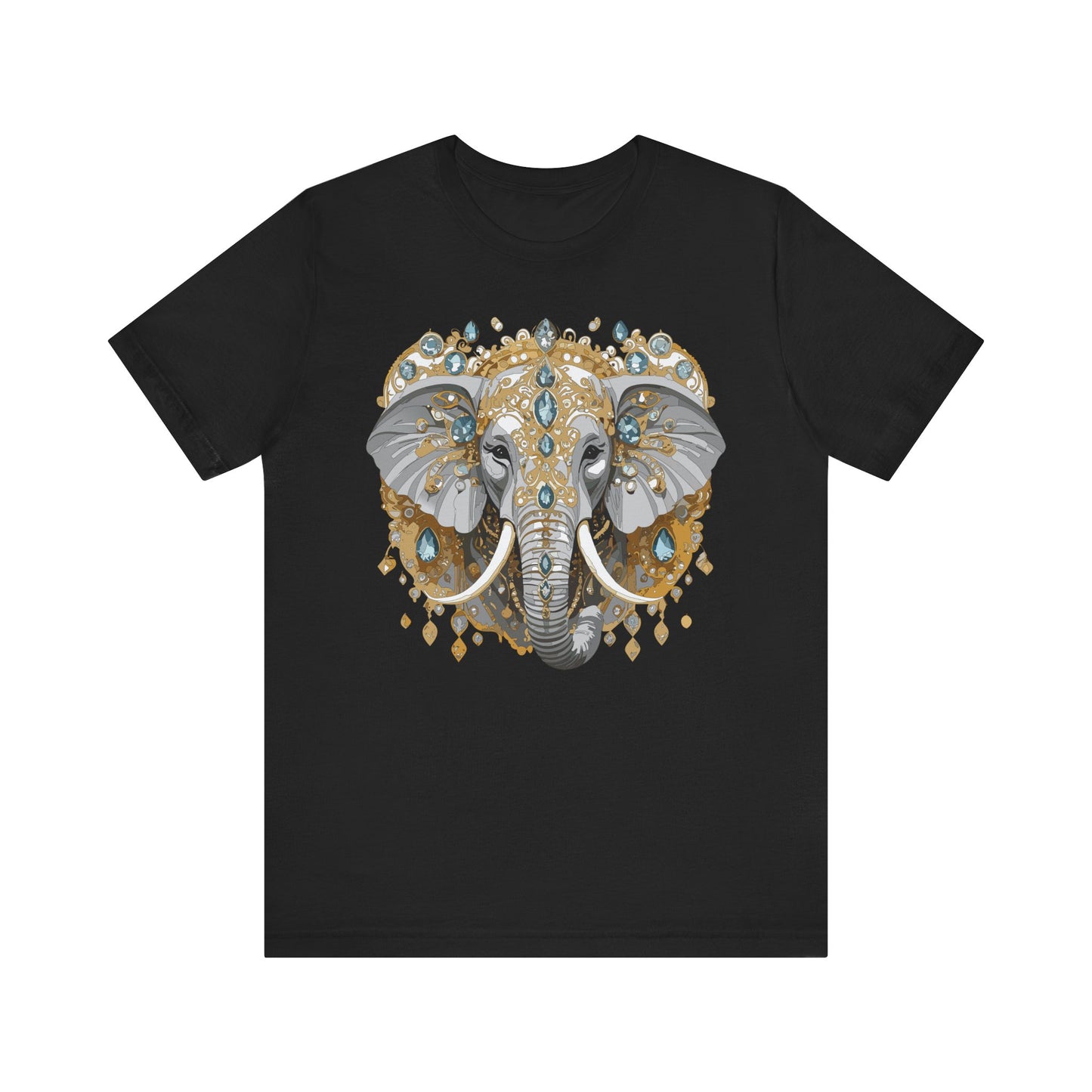 Animal Shirt, Shirt with Animal, Tee Shirt with Gold Animal Medal, Shirt with Antique Animal Medallion