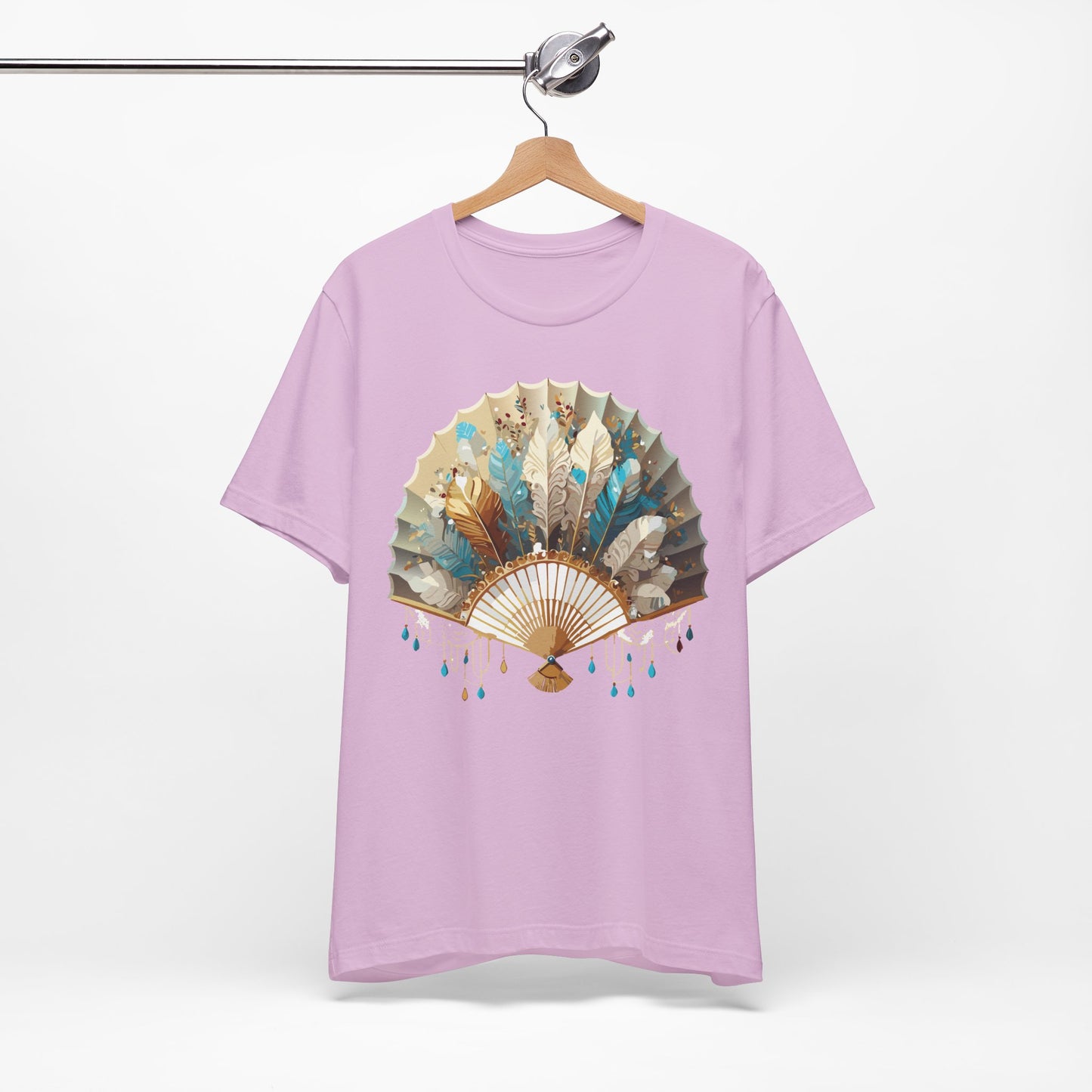 Fan shirt, Shirt with Fan, Tee Shirt with Gold Blower
