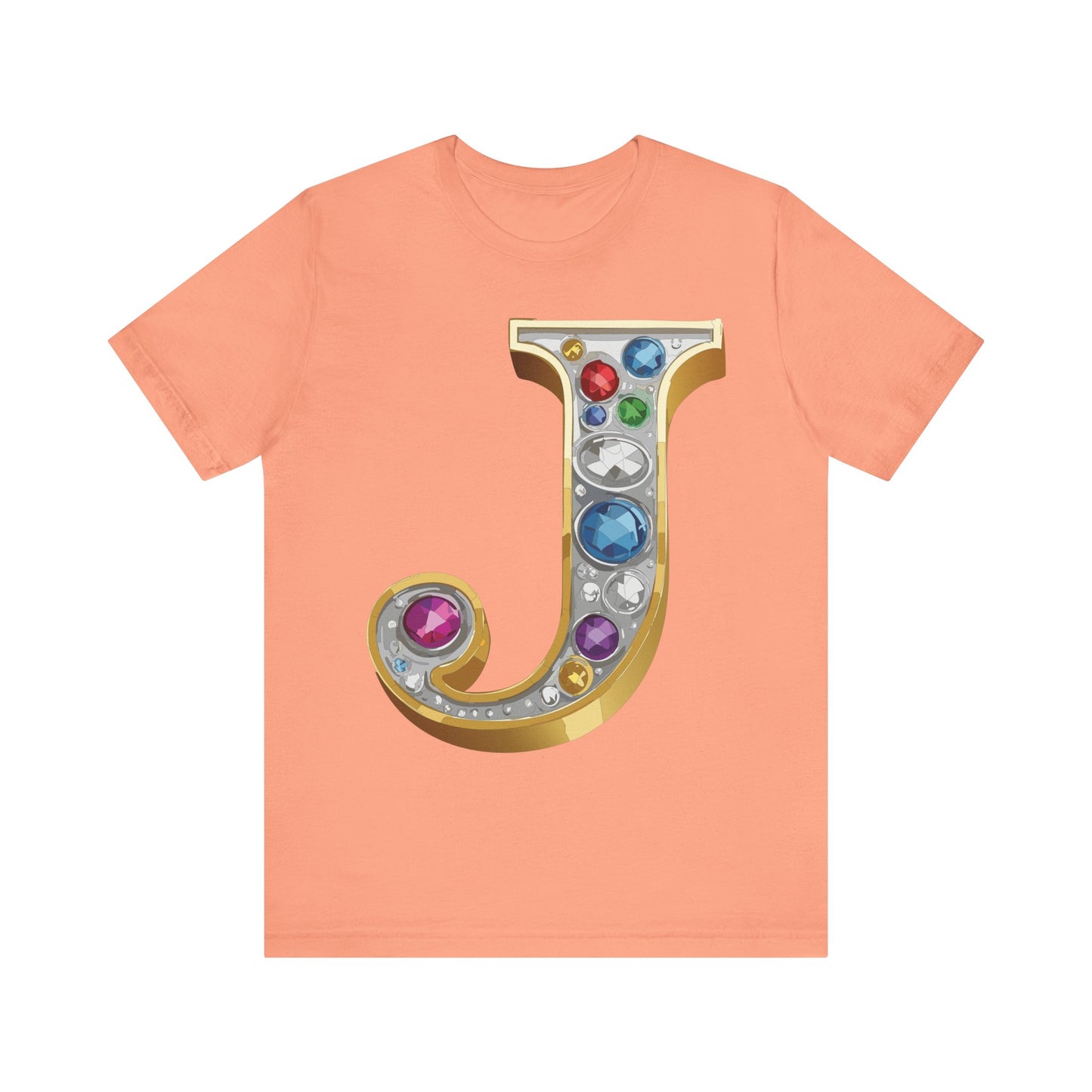 Letter Shirt, Shirt with Letters, Tee Shirt with Gold Letter, Shirt with Antique Letters