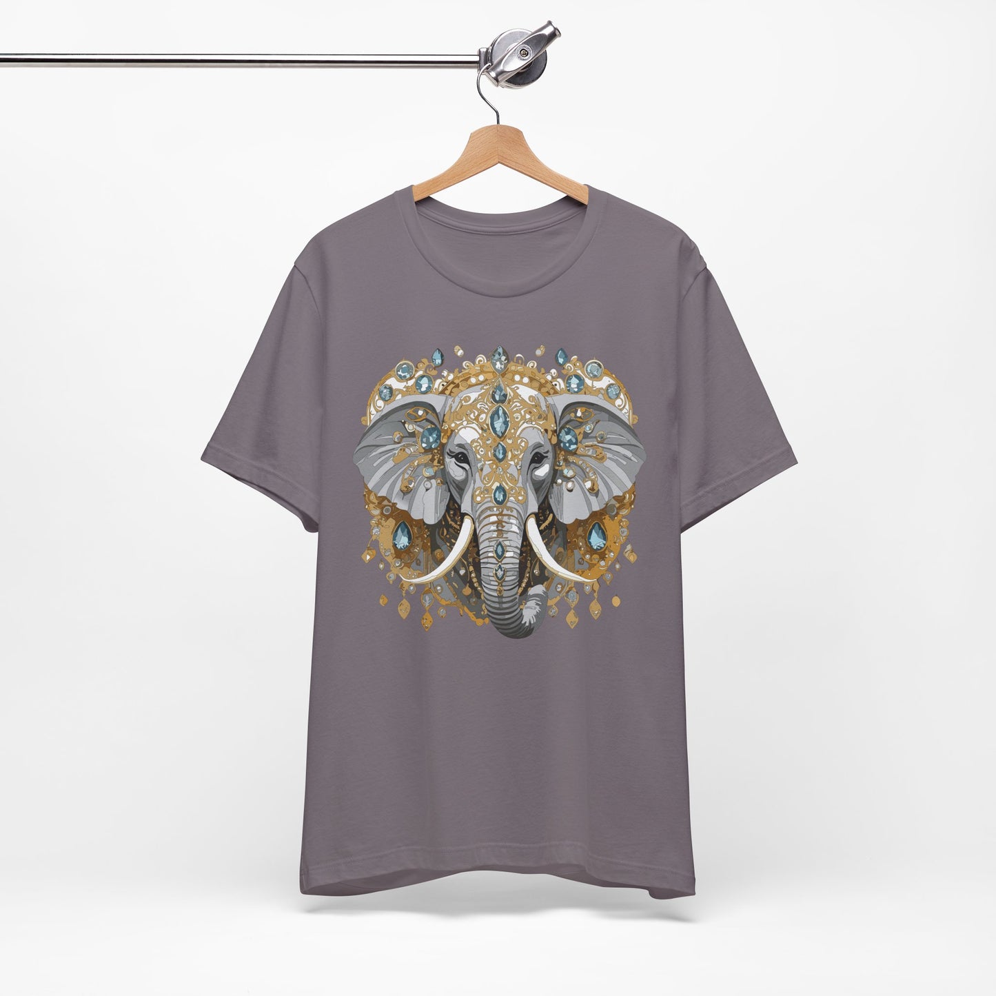 Animal Shirt, Shirt with Animal, Tee Shirt with Gold Animal Medal, Shirt with Antique Animal Medallion