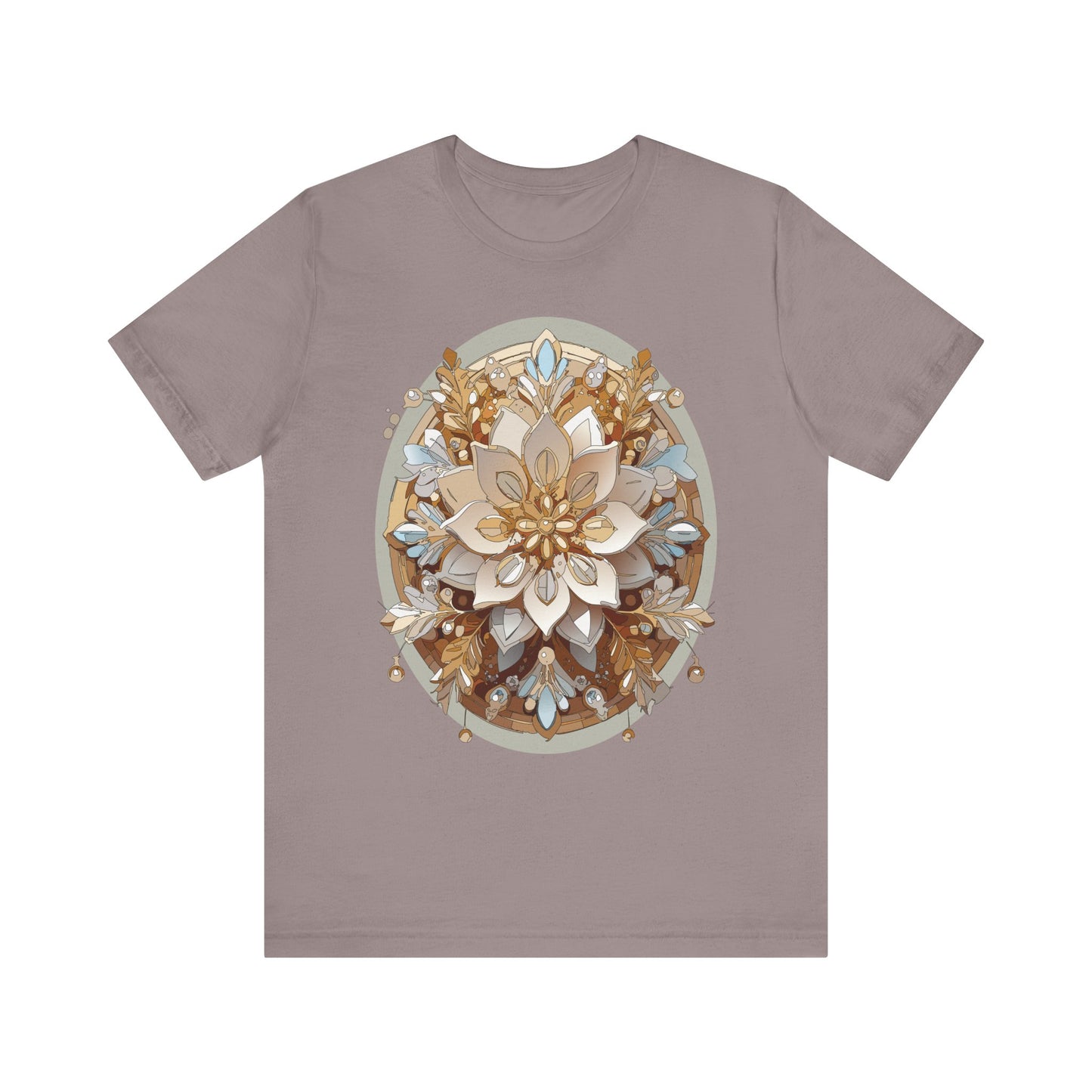 Floral Shirt, Flower Shirt, Tee Shirt with Antique Flower