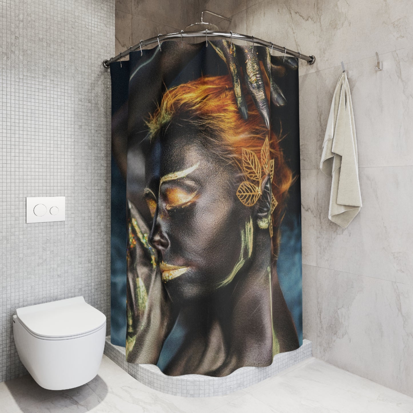 Woman Shower Curtain