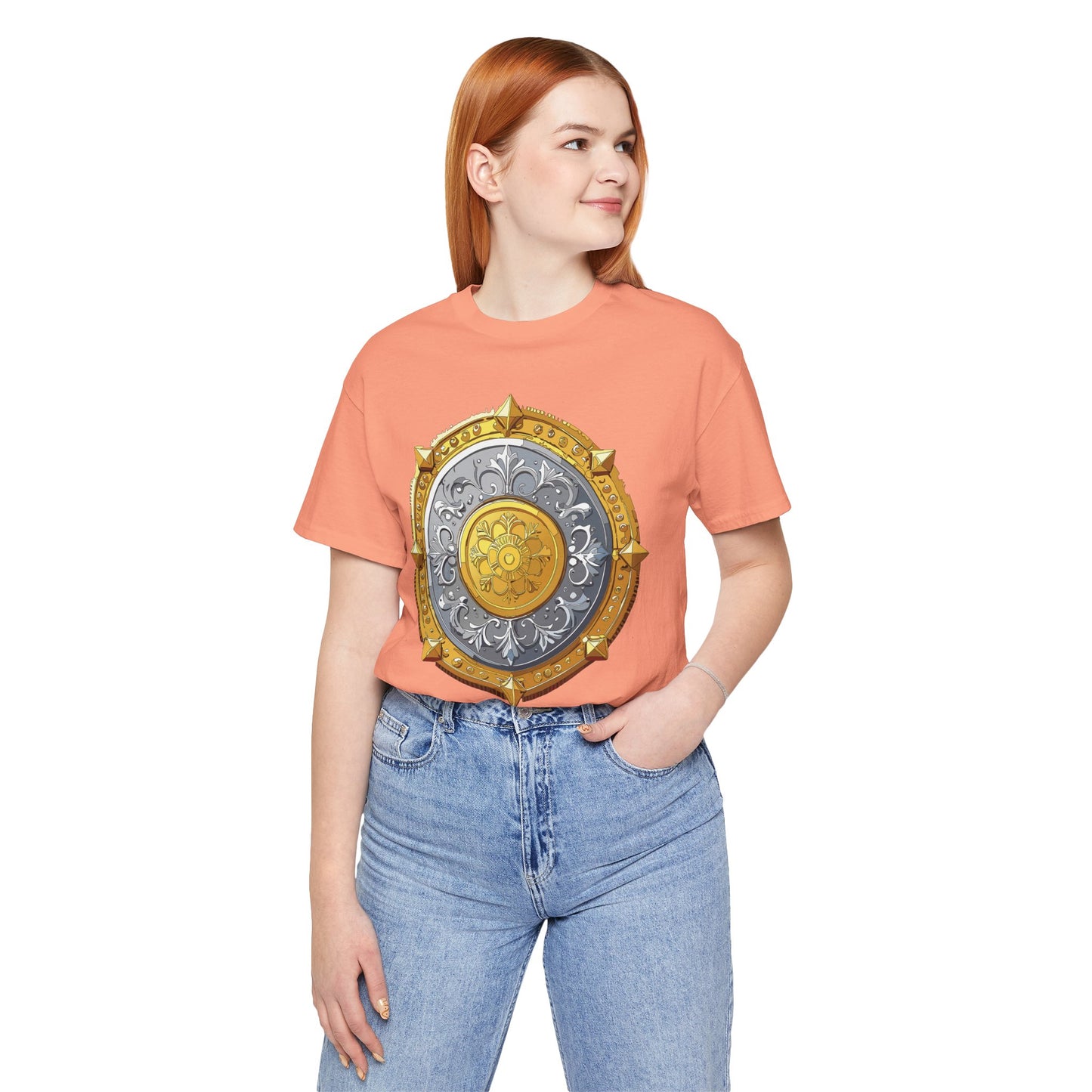 Coin Shirt, Shirt with Coin, Tee Shirt with Gold Coin, Shirt with Antique Coin