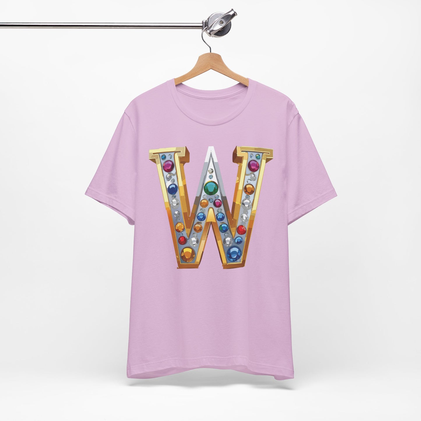Letter Shirt, Shirt with Letters, Tee Shirt with Gold Letter, Shirt with Antique Letters