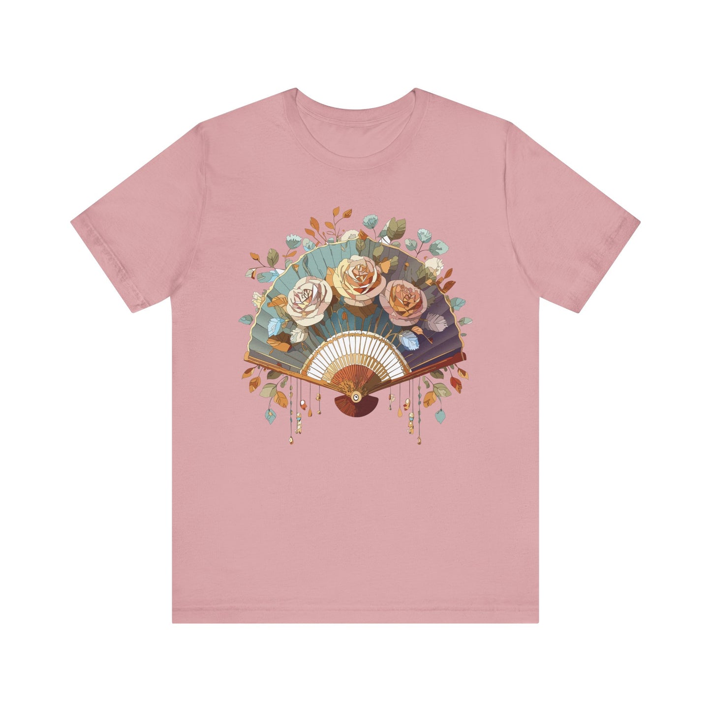 Fan shirt, Shirt with Fan, Tee Shirt with Gold Blower