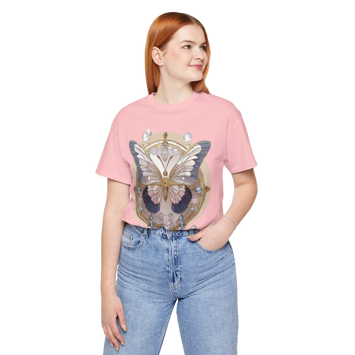 Butterfly Shirt, Shirt with Butterfly, Tee Shirt with Antique Butterfly