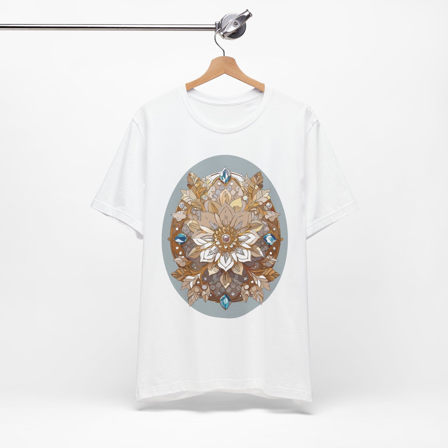 Floral Shirt, Flower Shirt, Tee Shirt with Antique Flower