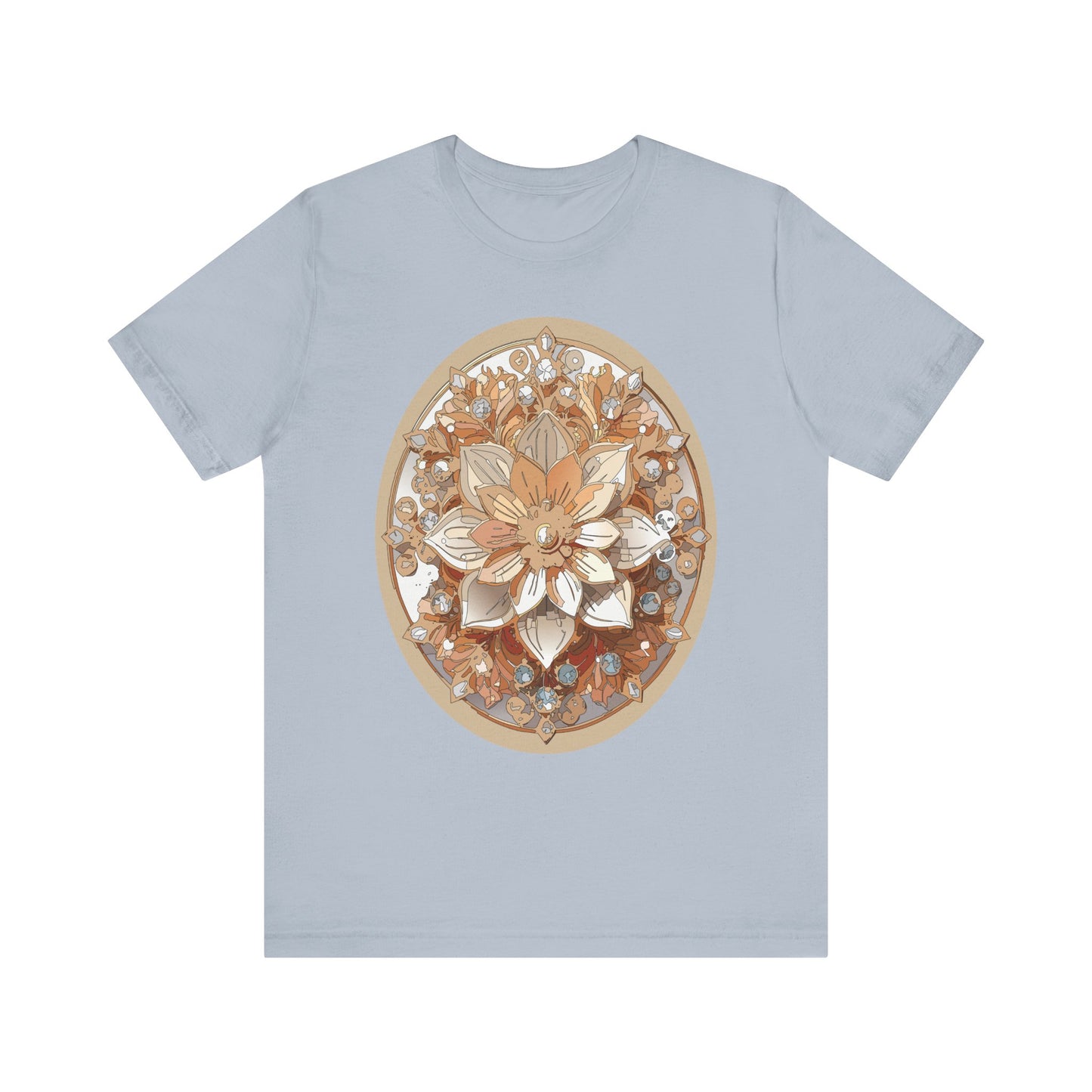 Floral Shirt, Flower Shirt, Tee Shirt with Antique Flower