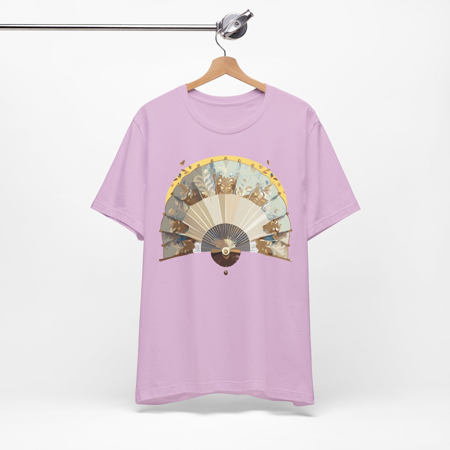 Fan shirt, Shirt with Fan, Tee Shirt with Gold Blower