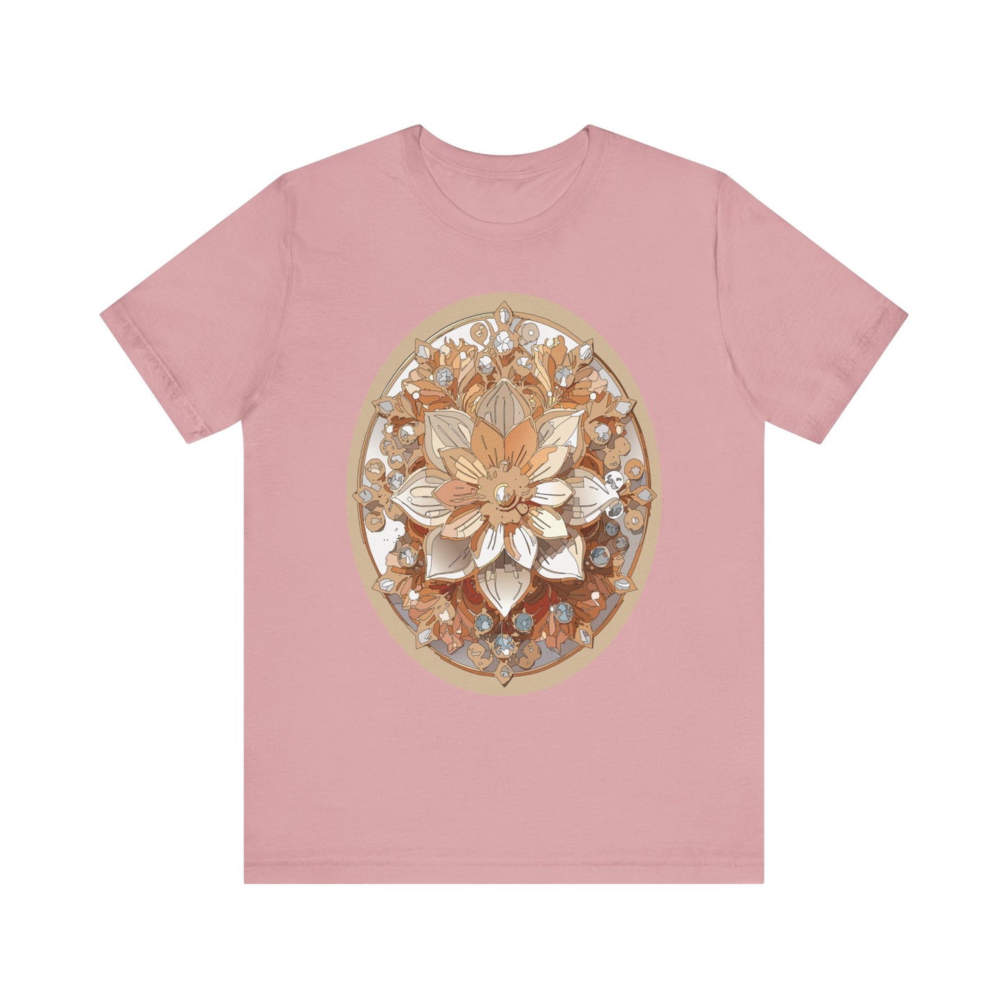 Floral Shirt, Flower Shirt, Tee Shirt with Antique Flower