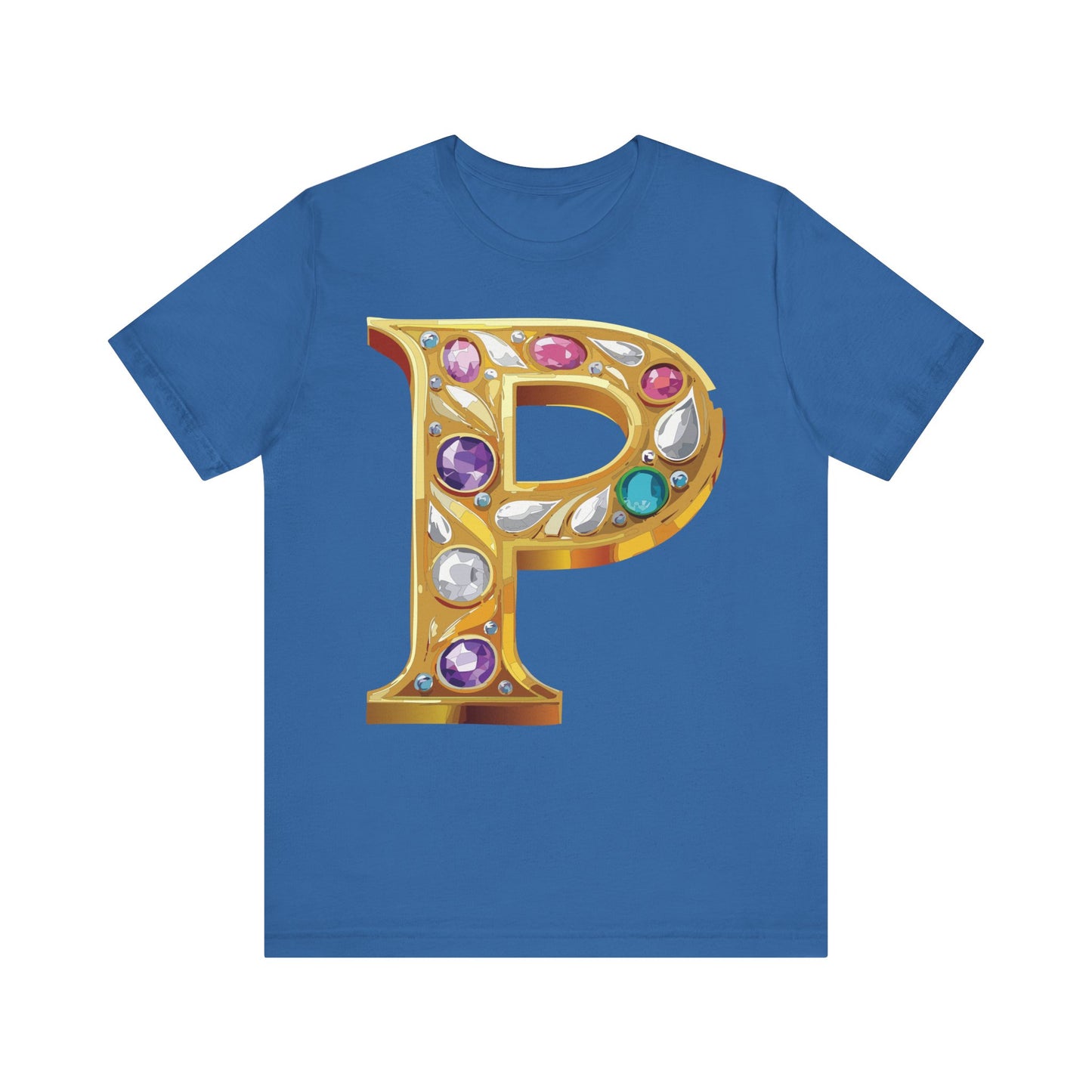 Letter Shirt, Shirt with Letters, Tee Shirt with Gold Letter, Shirt with Antique Letters