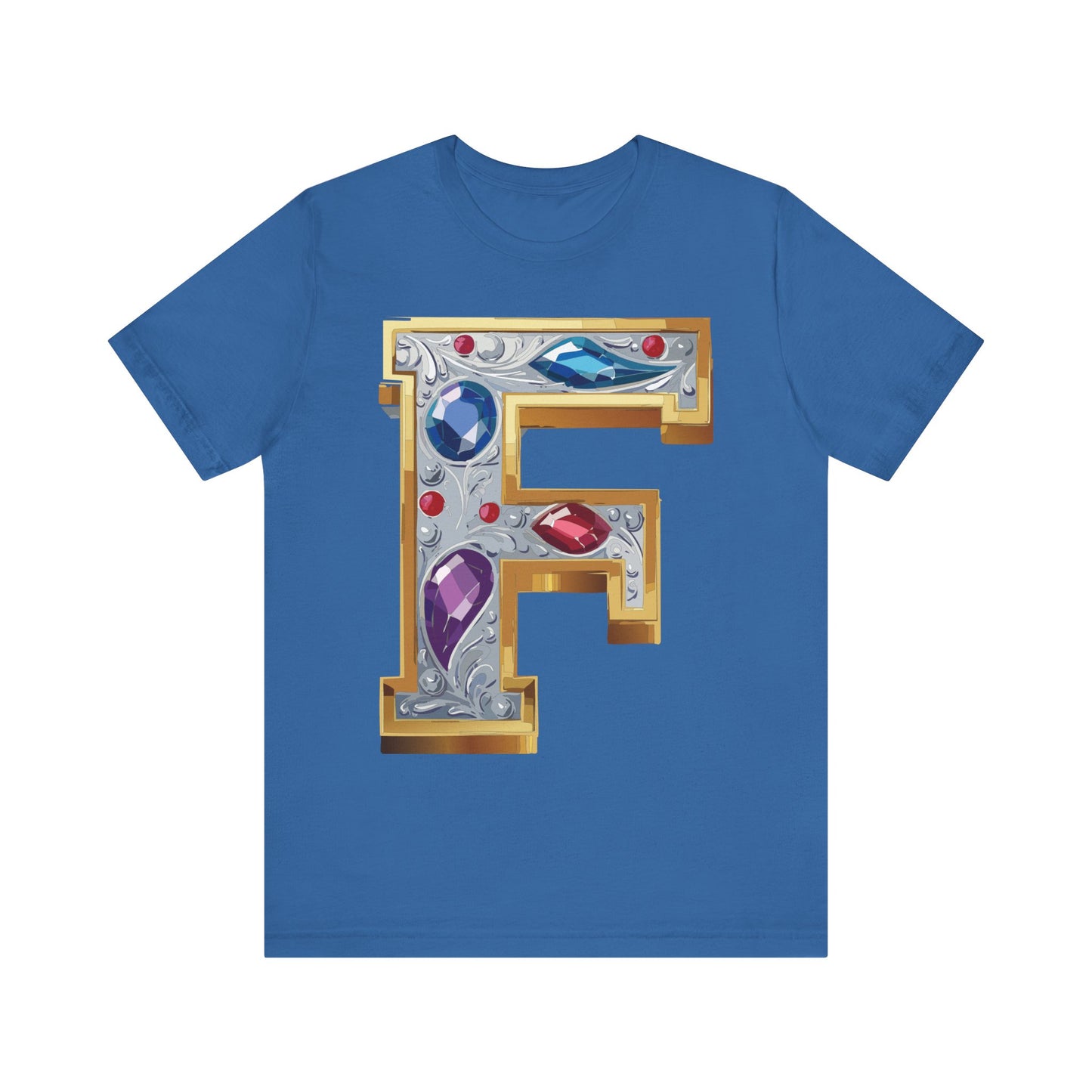 Letter Shirt, Shirt with Letters, Tee Shirt with Gold Letter, Shirt with Antique Letters