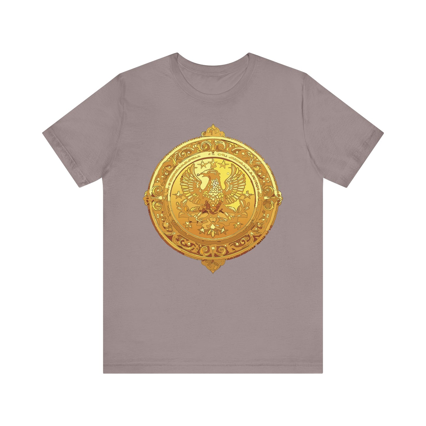 Coin Shirt, Shirt with Coin, Tee Shirt with Gold Coin, Shirt with Antique Coin