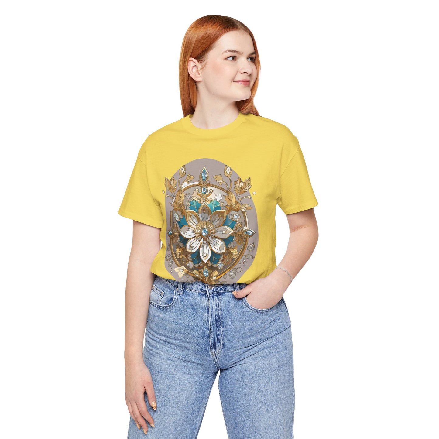 Floral Shirt, Flower Shirt, Tee Shirt with Antique Flower