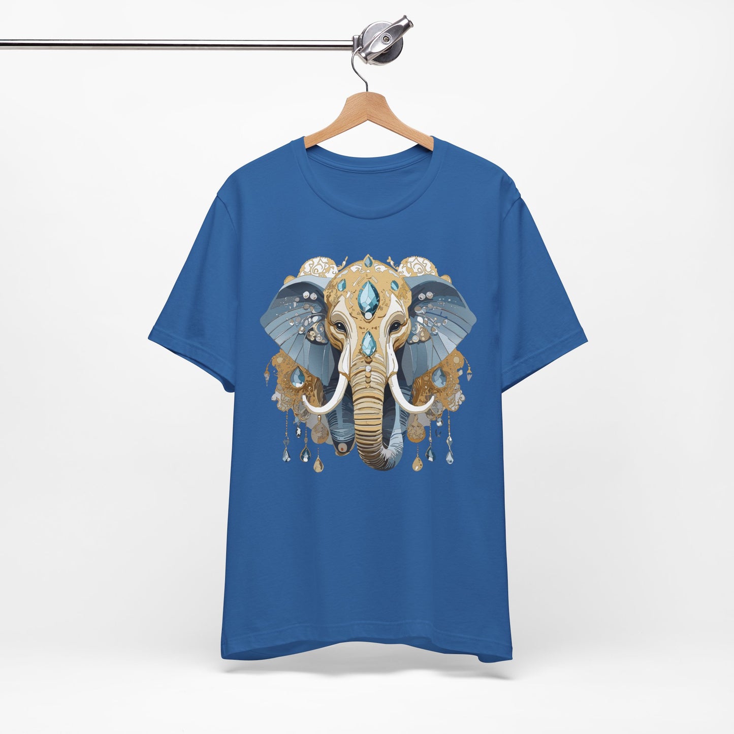 Animal Shirt, Shirt with Animal, Tee Shirt with Gold Animal Medal, Shirt with Antique Animal Medallion