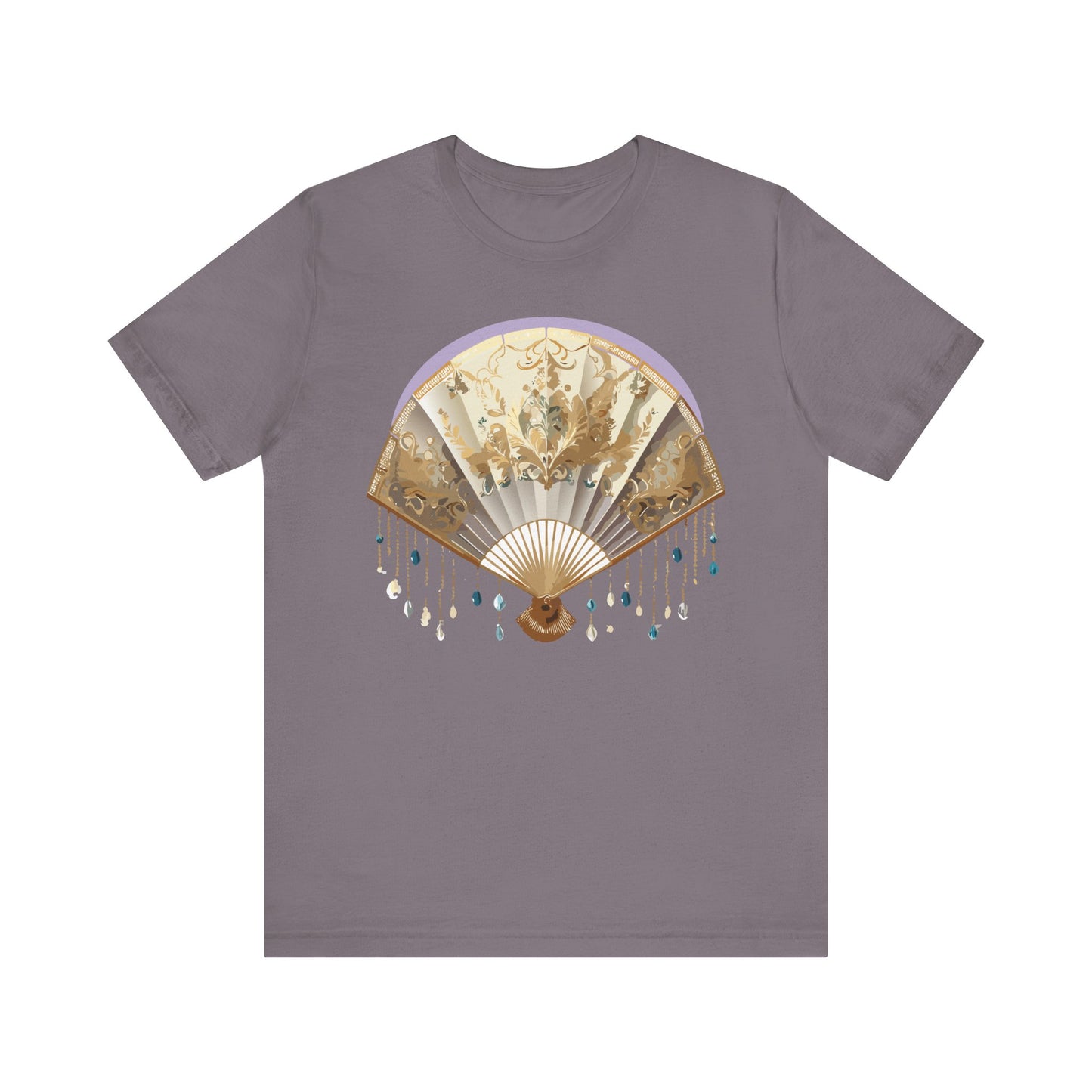 Fan shirt, Shirt with Fan, Tee Shirt with Gold Blower