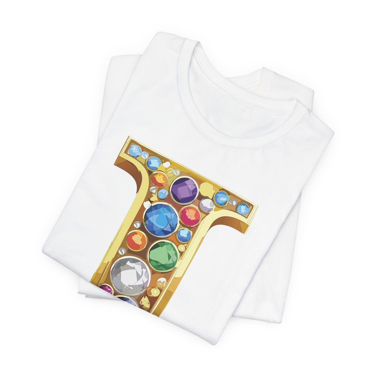 Letter Shirt, Shirt with Letters, Tee Shirt with Gold Letter, Shirt with Antique Letters