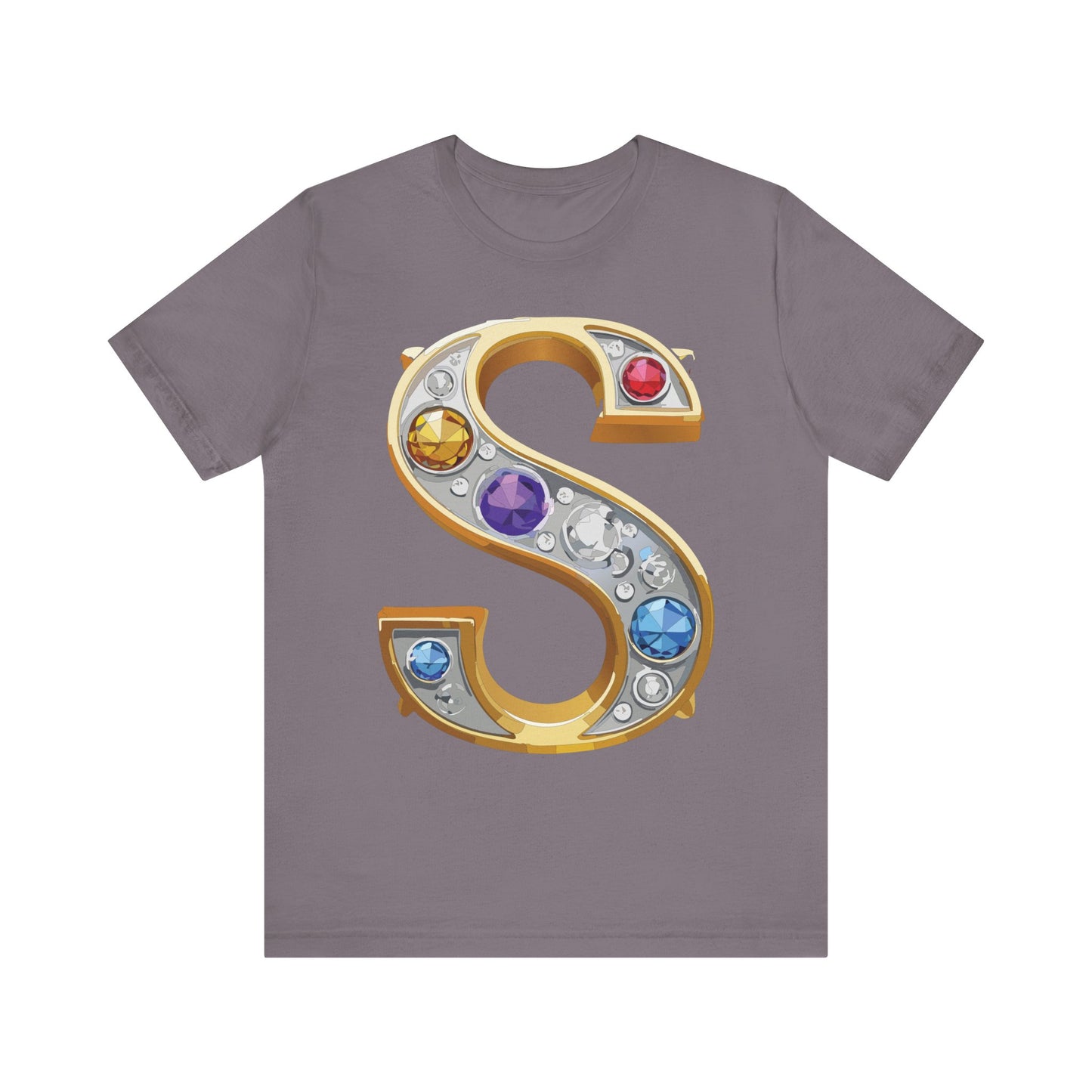Letter Shirt, Shirt with Letters, Tee Shirt with Gold Letter, Shirt with Antique Letters