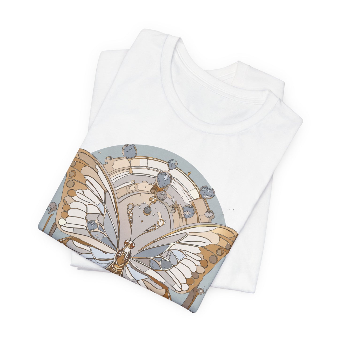 Butterfly Shirt, Shirt with Butterfly, Tee Shirt with Antique Butterfly