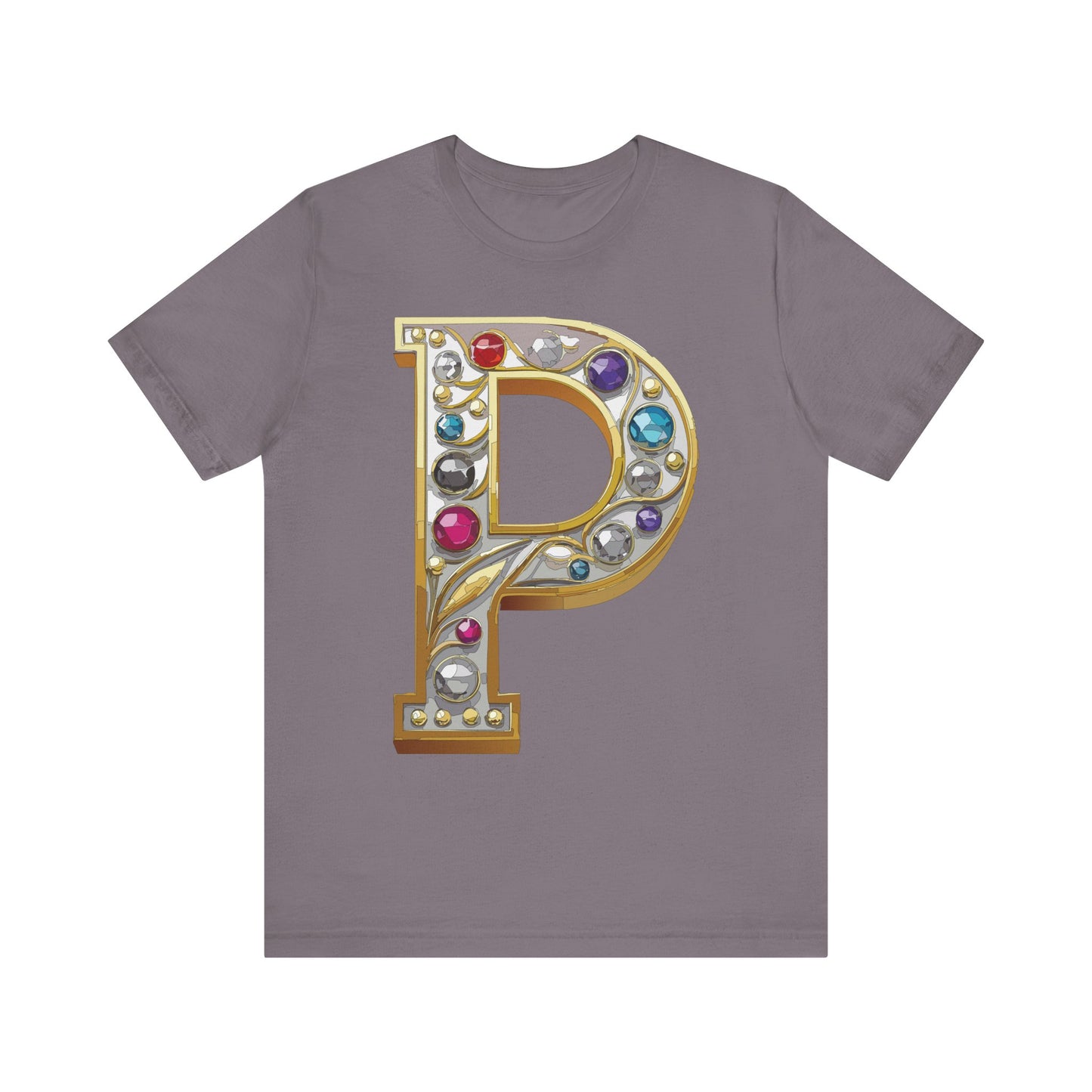 Letter Shirt, Shirt with Letters, Tee Shirt with Gold Letter, Shirt with Antique Letters