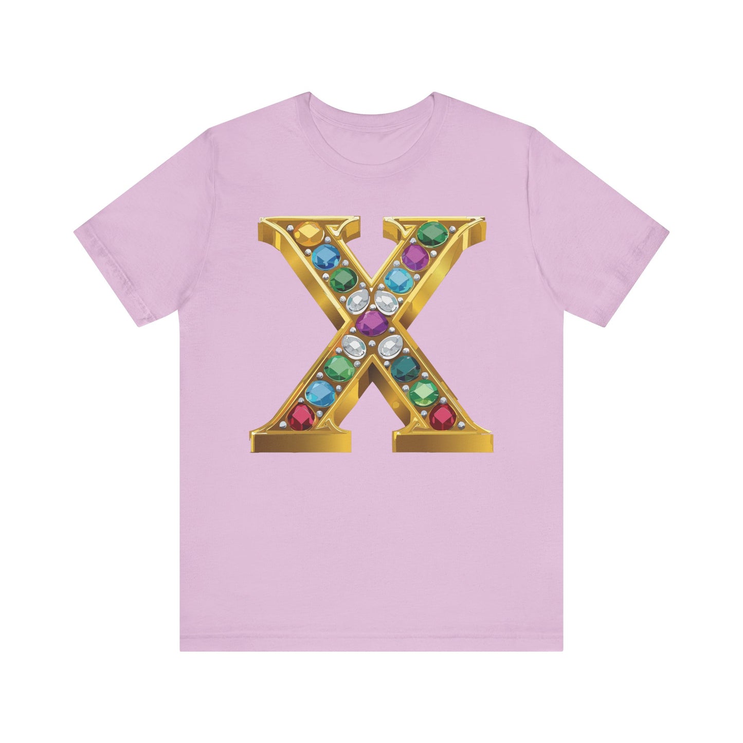 Letter Shirt, Shirt with Letters, Tee Shirt with Gold Letter, Shirt with Antique Letters