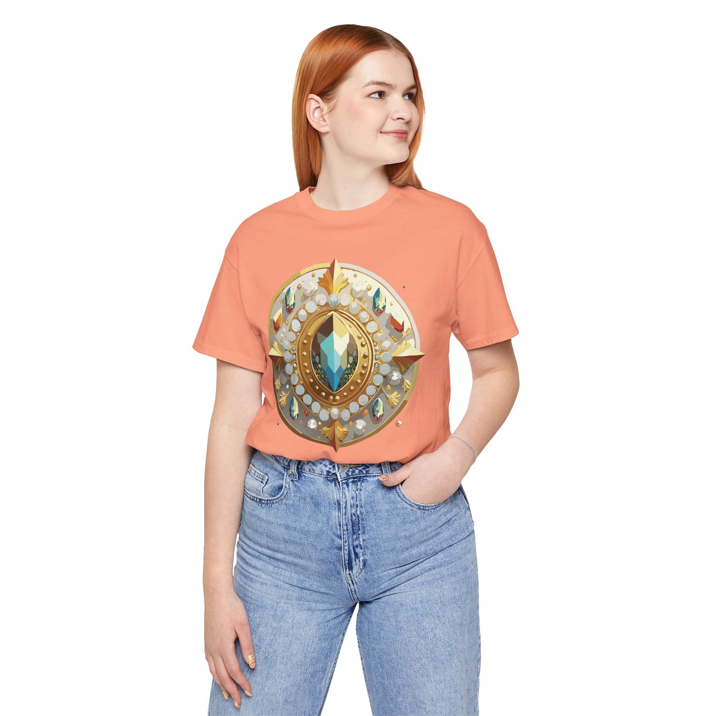 Medallion Shirt, Shirt with Medallion, Tee Shirt with Medal