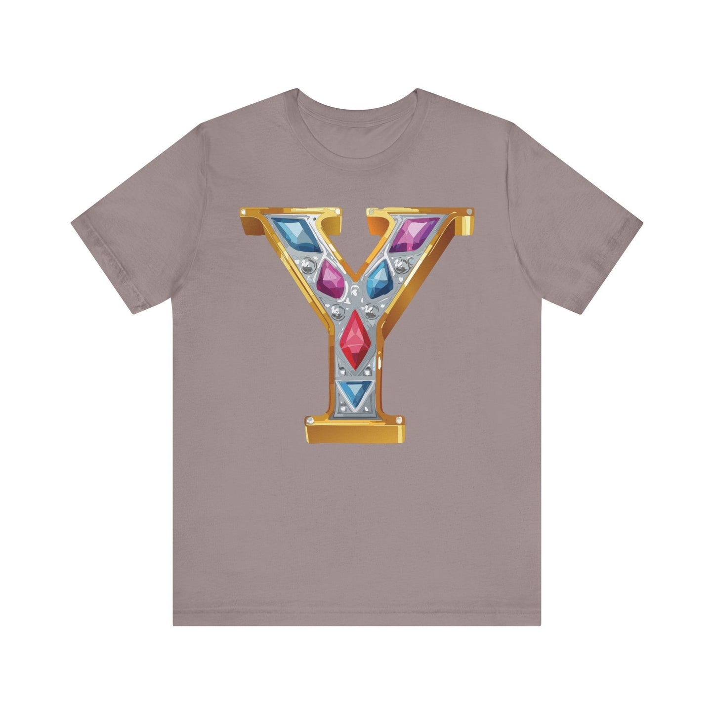 Letter Shirt, Shirt with Letters, Tee Shirt with Gold Letter, Shirt with Antique Letters