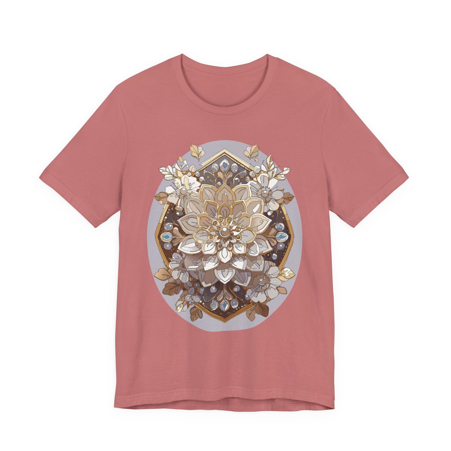 Floral Shirt, Flower Shirt, Tee Shirt with Antique Flower